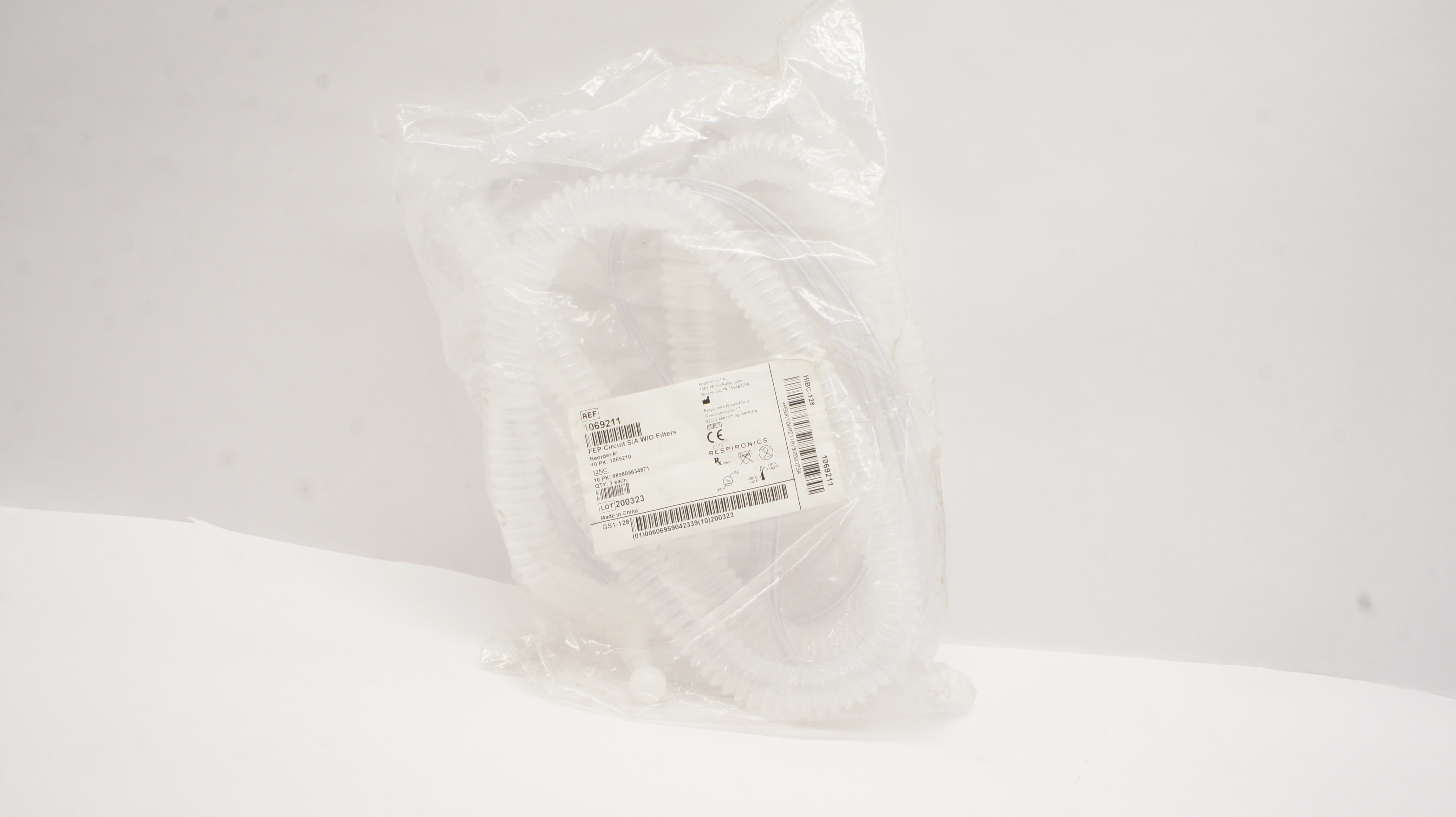 Respironics 1069211 FEP Circuit S/A W/O Filters