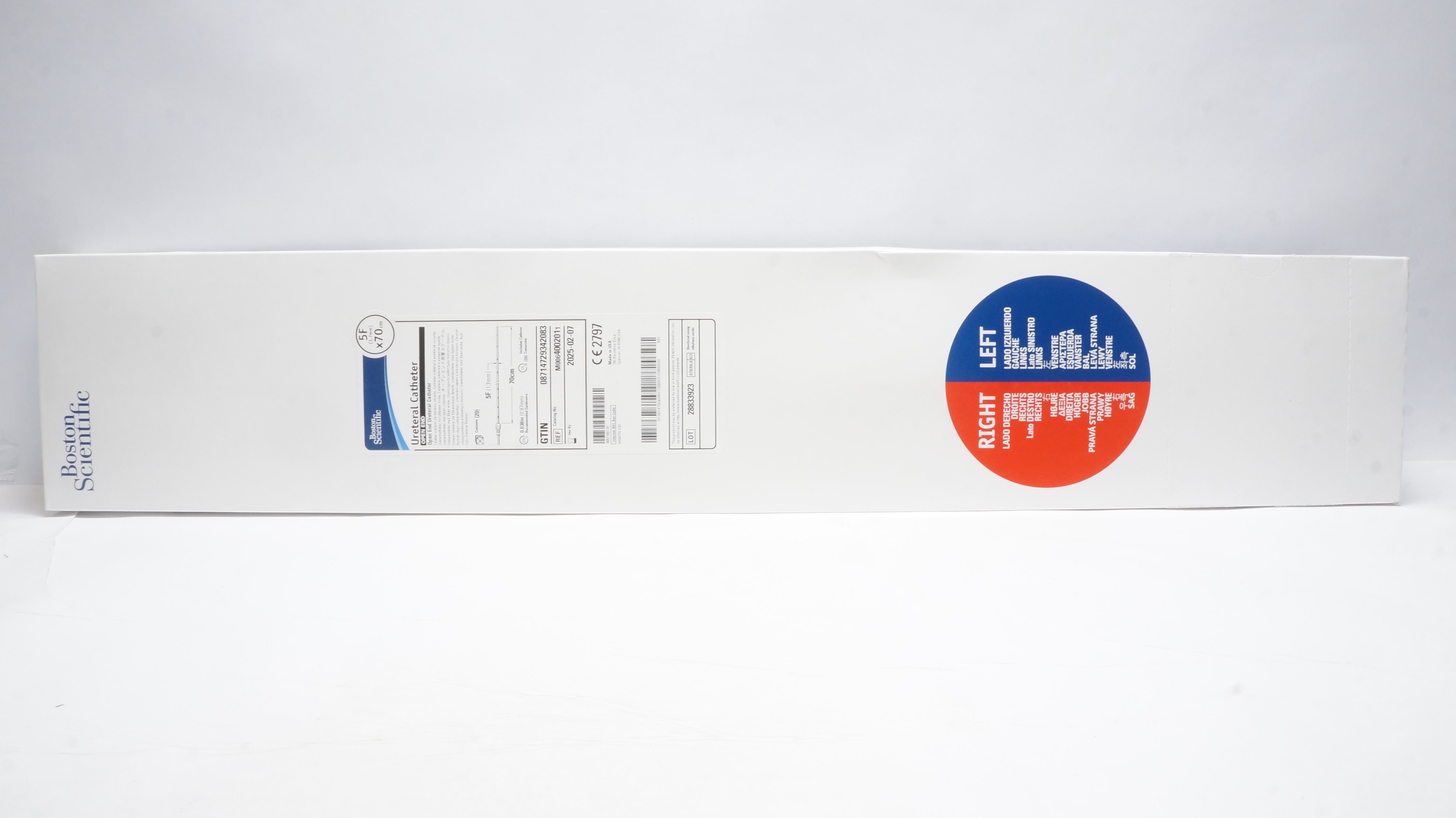 Boston Scientific M0064002011 Ureteral Cath.Open End 5F x 70cm (x)