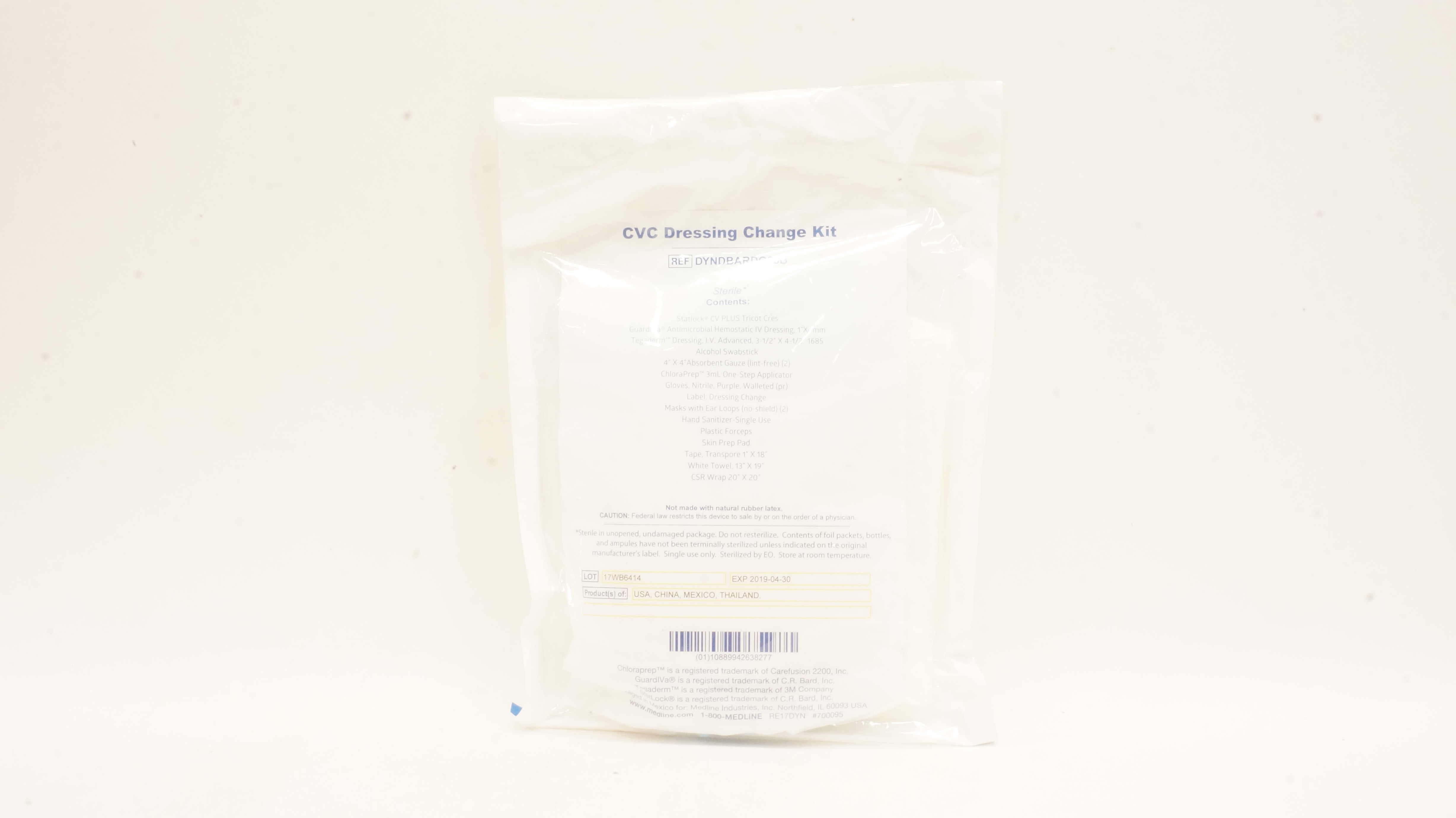 Medline DYNDBARDG33C CVC Dressing Change Kit (x)