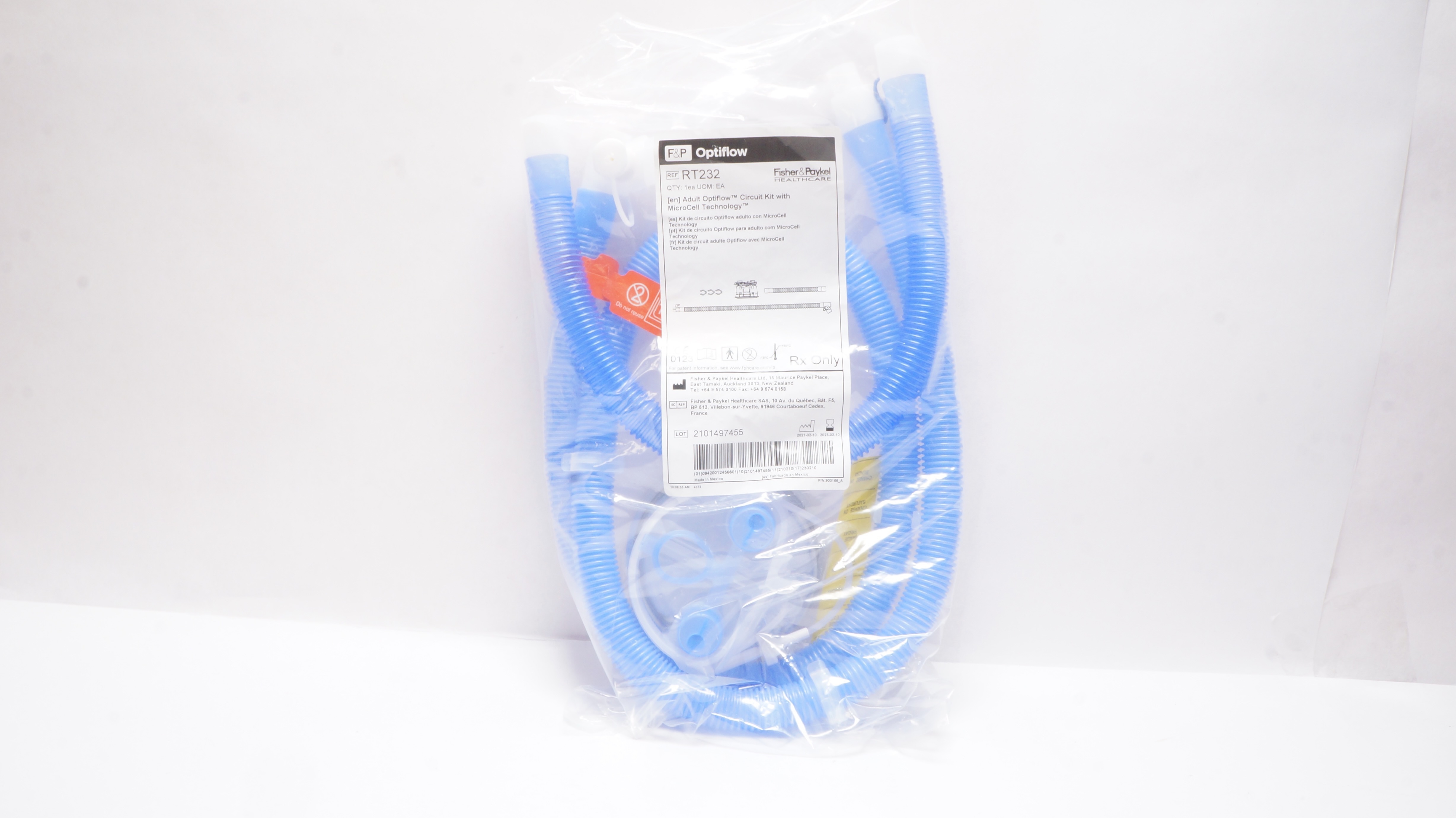 Fisher & Paykel RT232 Adult Optiflow Circuit W/ MicroCell Technology (x)