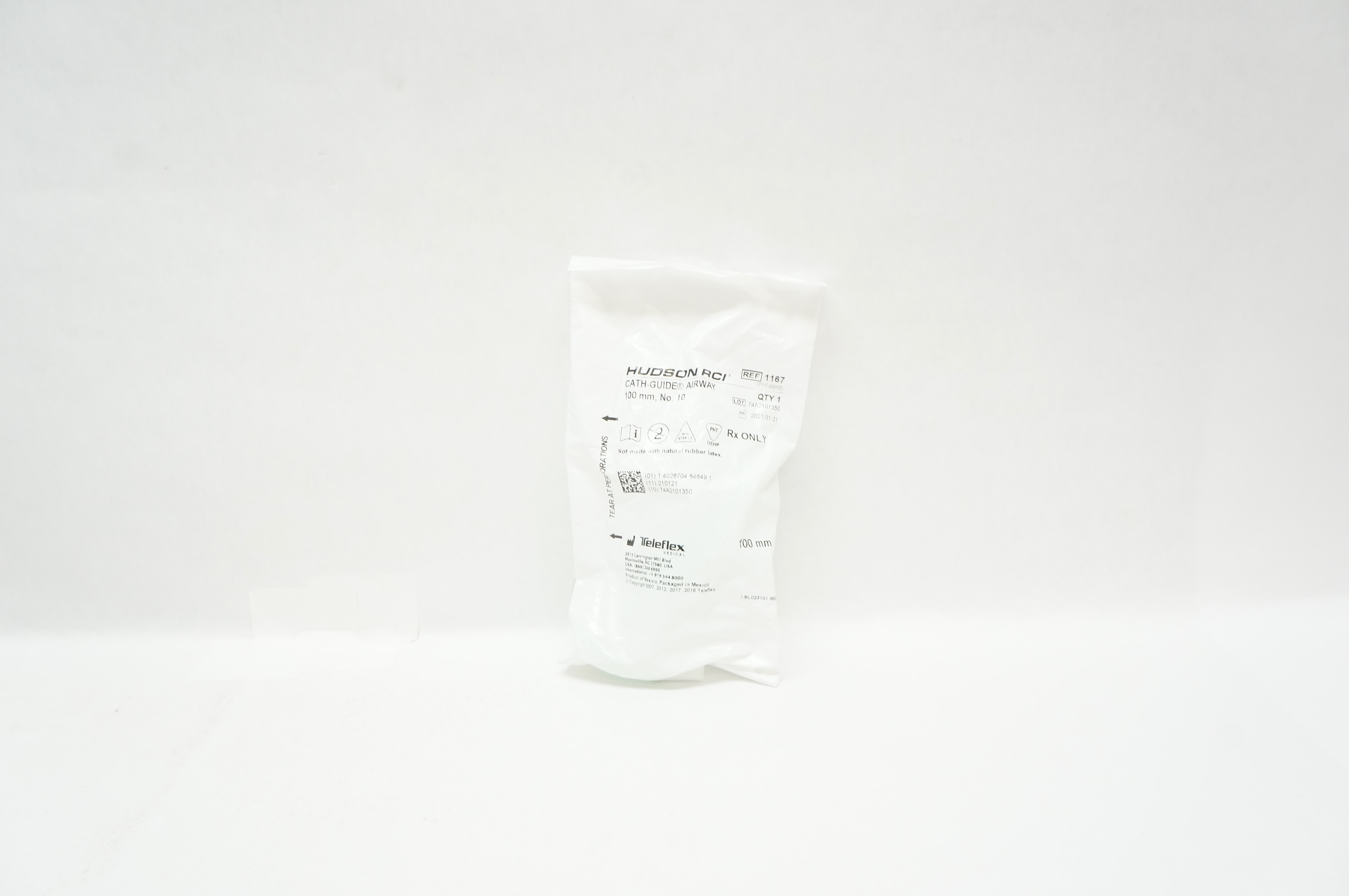 Teleflex 1167 Hudson RCI Cath-Guide Airway 100mm No.10