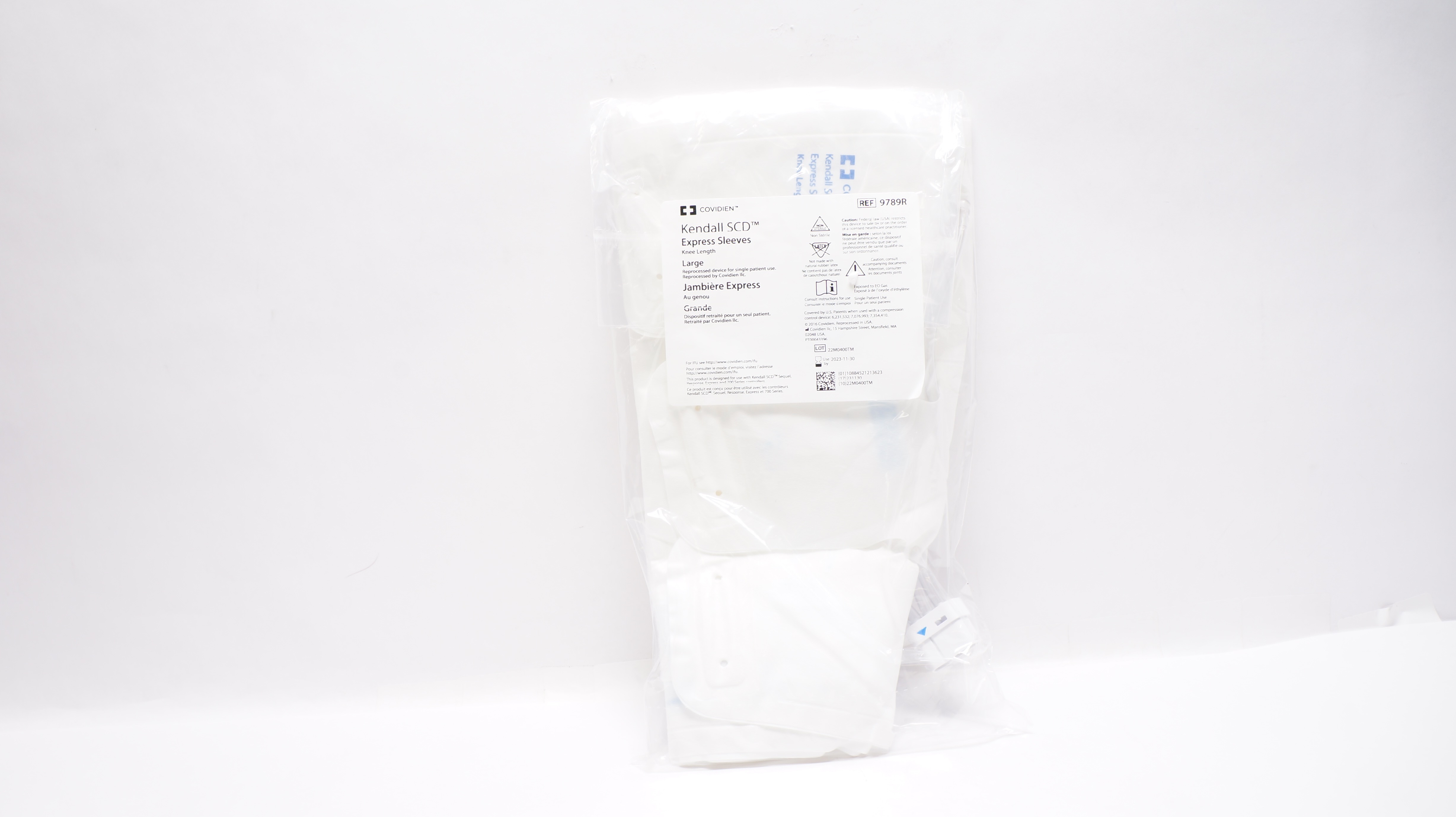 Covidien 9789R Kendall SCD Express Sleeves, Knee Lengh, Large (x)