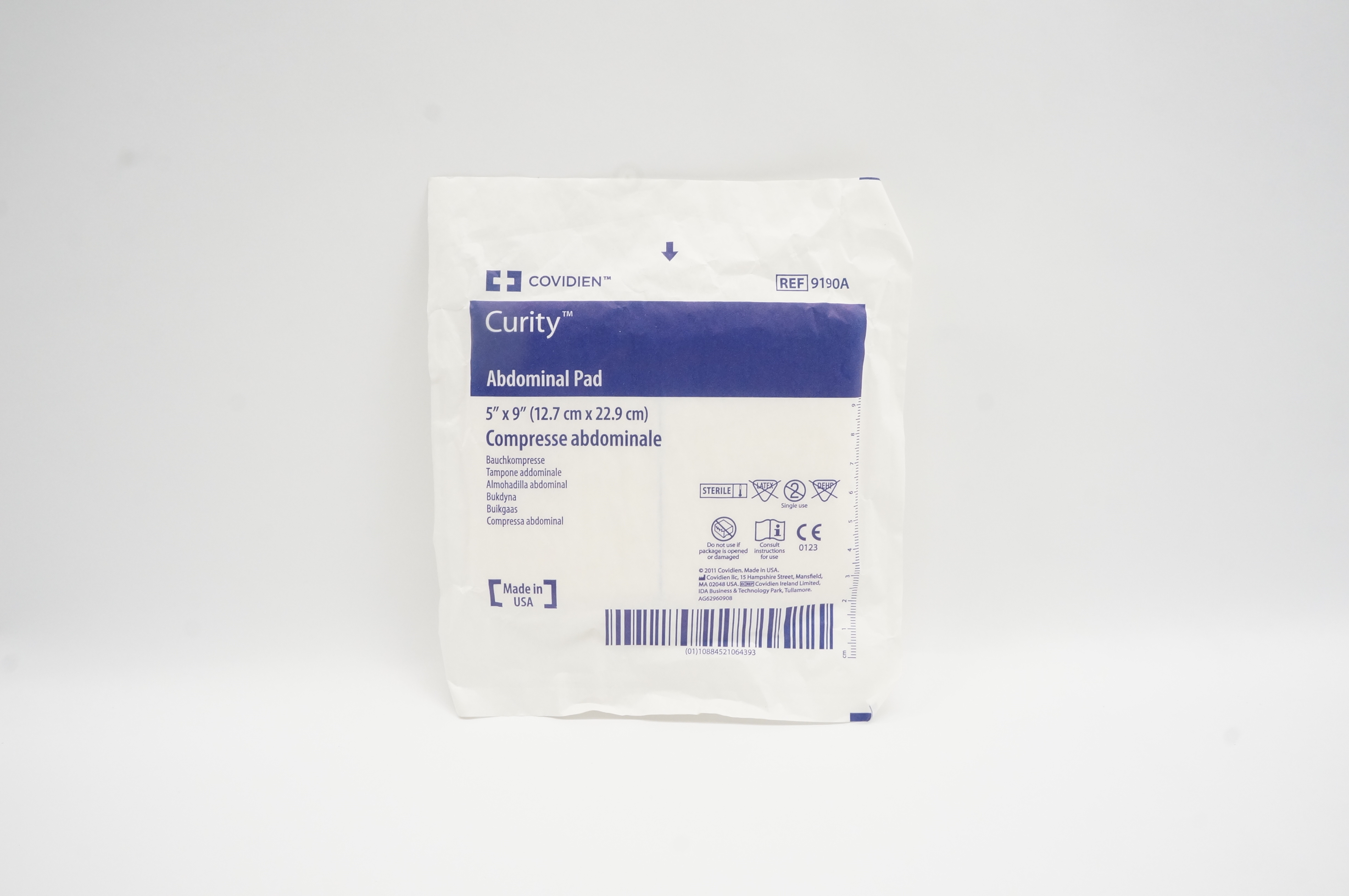 Covidien 9190A Curity Abdominal Pad 5inch x 9inch