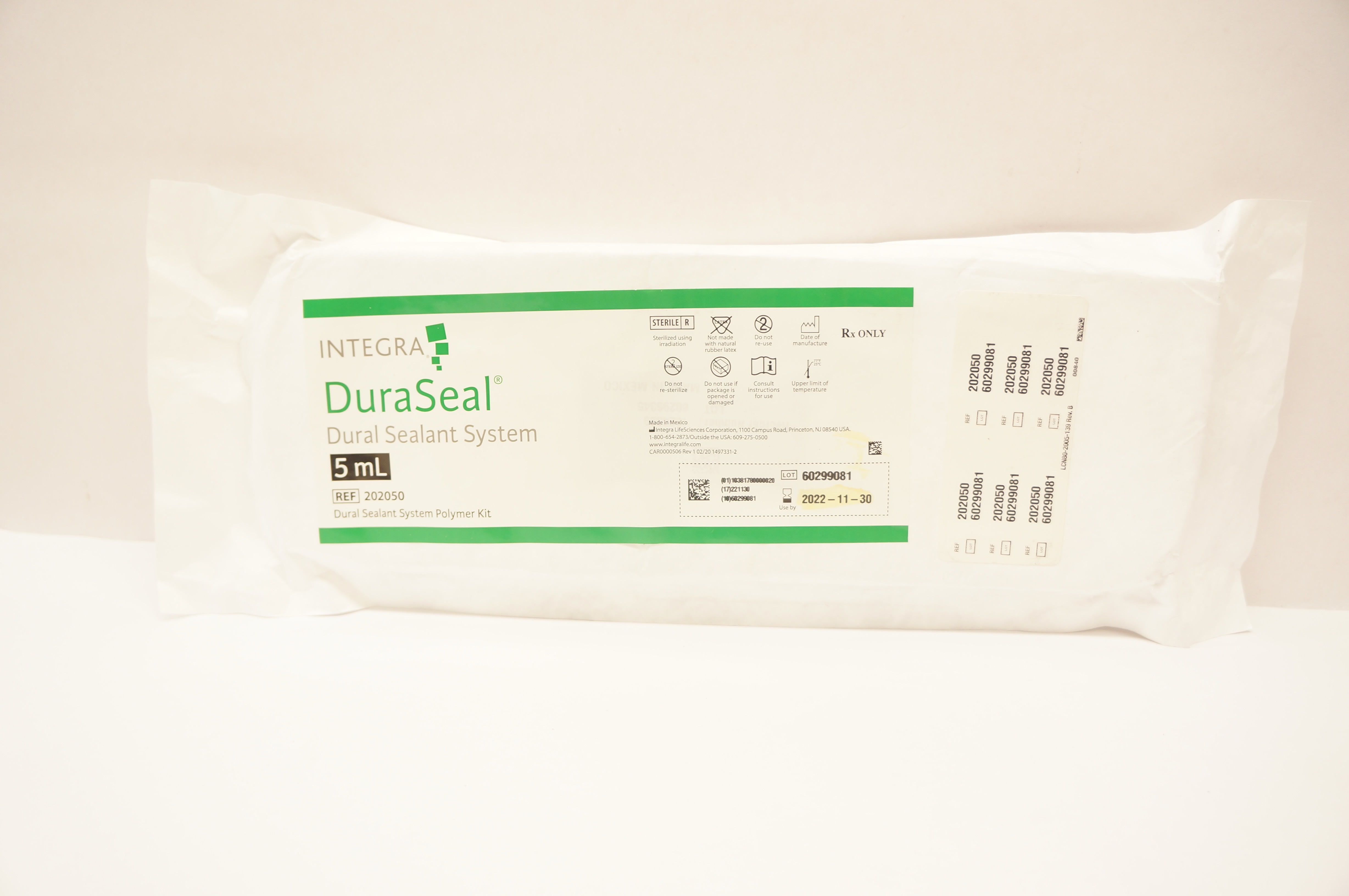 Integra 202050 DuraSeal Dural Sealant System Polymer Kit 5ml (x)