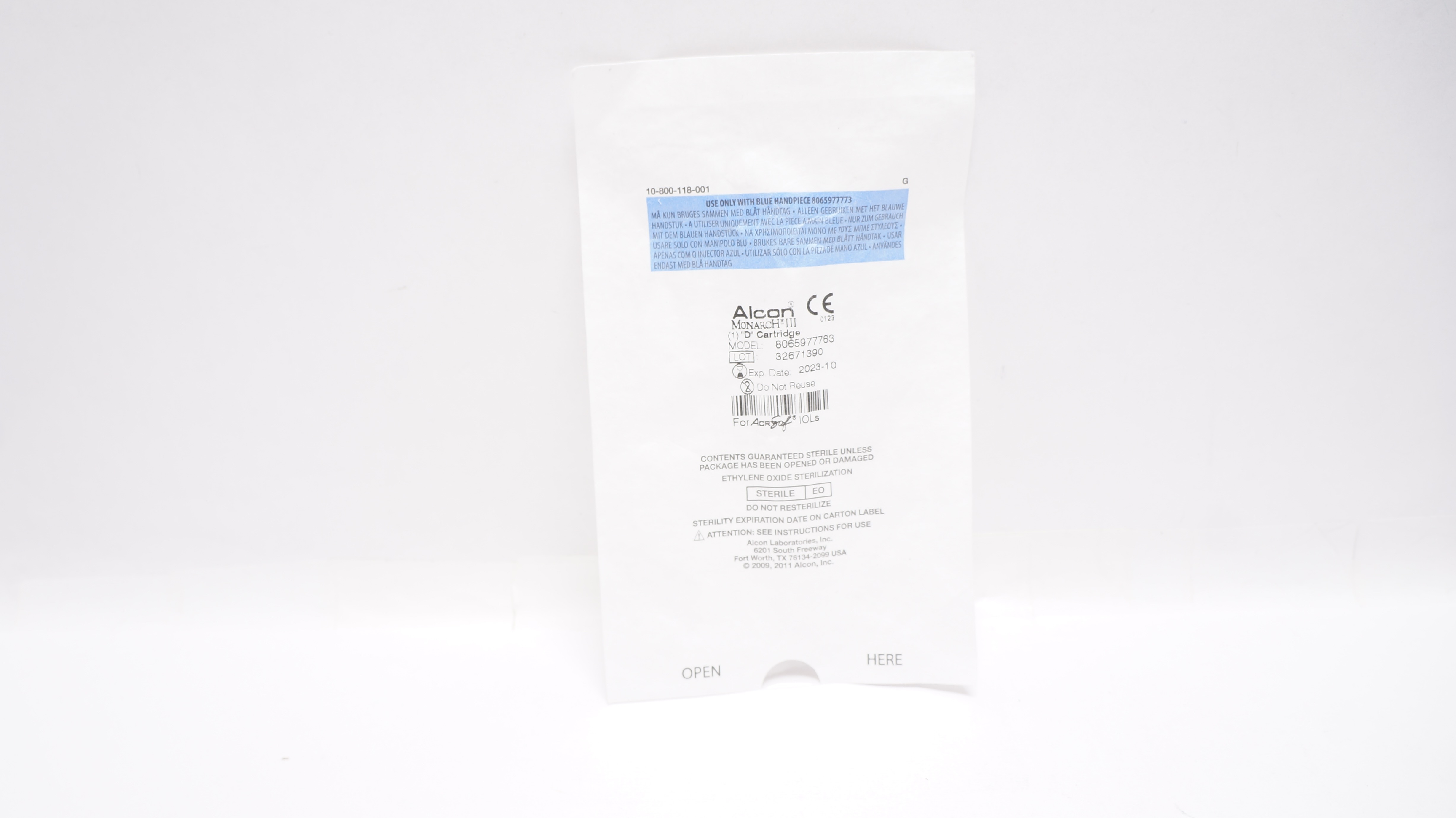 Alcon 8065977763 Monarch III "D" Cartridge (x)