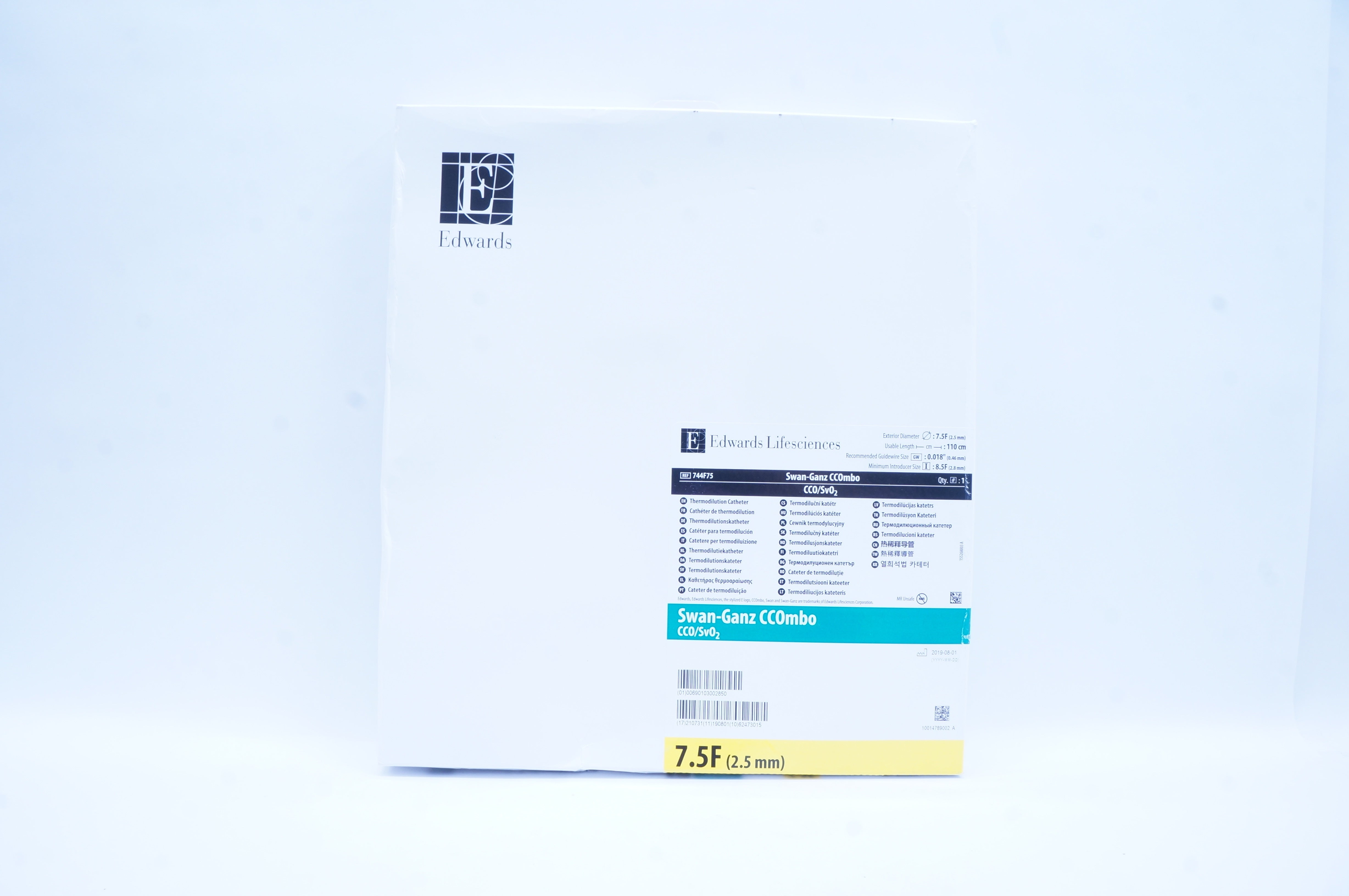 Edwards Lifesciences 744F75 Swan-Ganz CCOmbo CCO/SVO2, 7.5F x 110cm