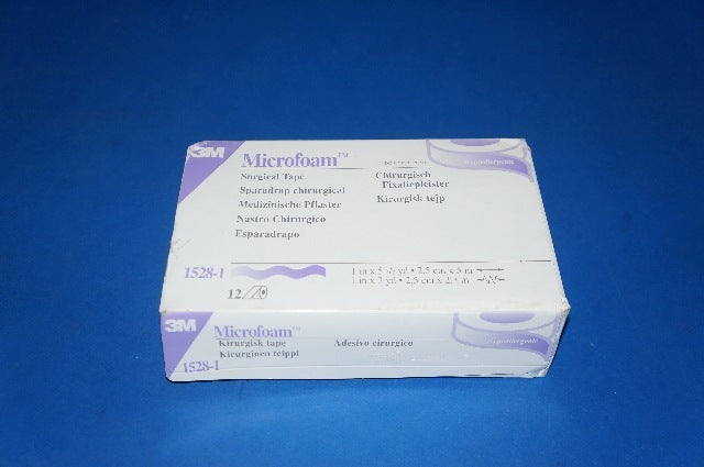 3M 1528-1 Microfoam Surgical Tape ~ Box of 12