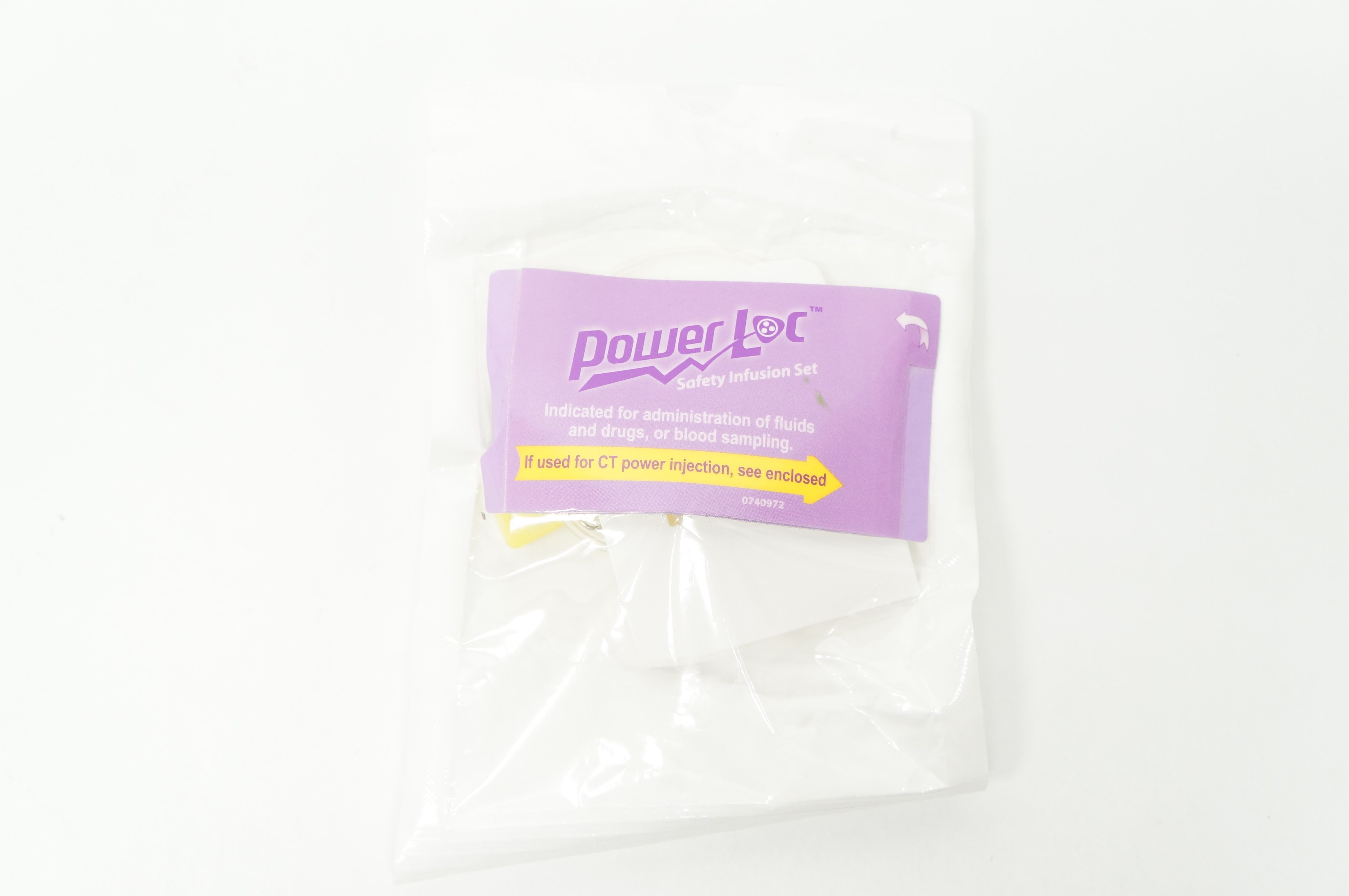 Bard 0652034 PowerLoc Safety Infusion Set 20G x 0.75inch Prim. Vol. 0.3mL (x)