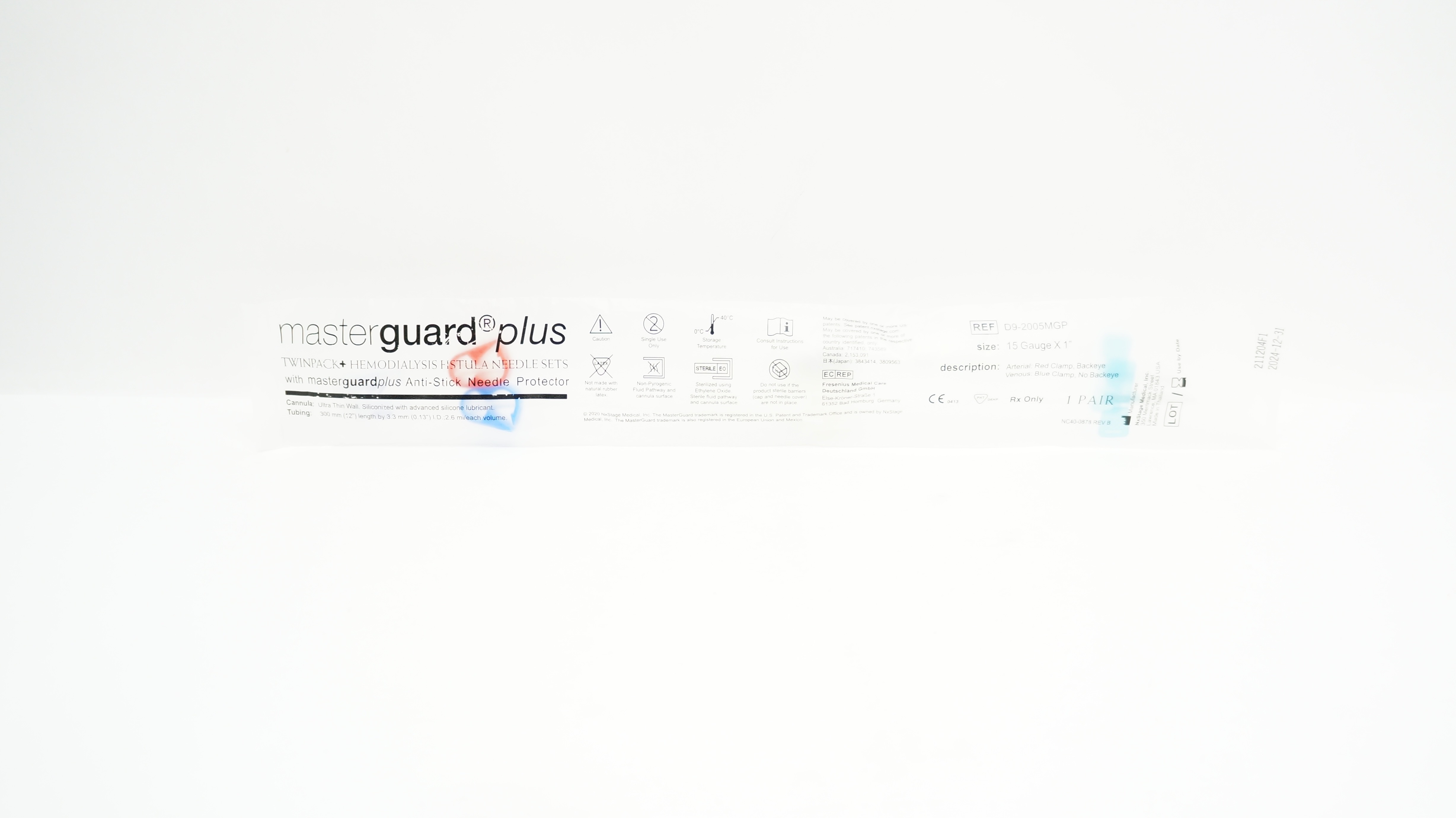 NxStage Medical D9-2005MGP Masterguard Plus Twinpack+Hemodialysis Set 5G x 1In