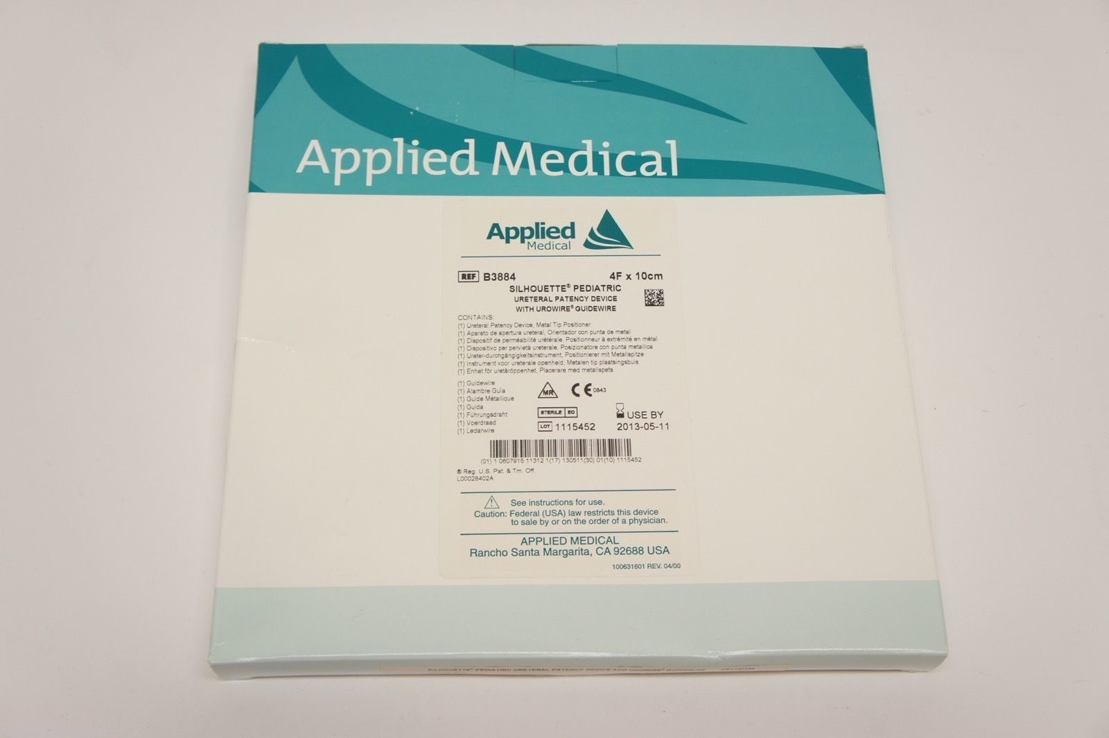B3884 ~ Applied Medical Ureteral Patency Device 4F x 10cm (x)