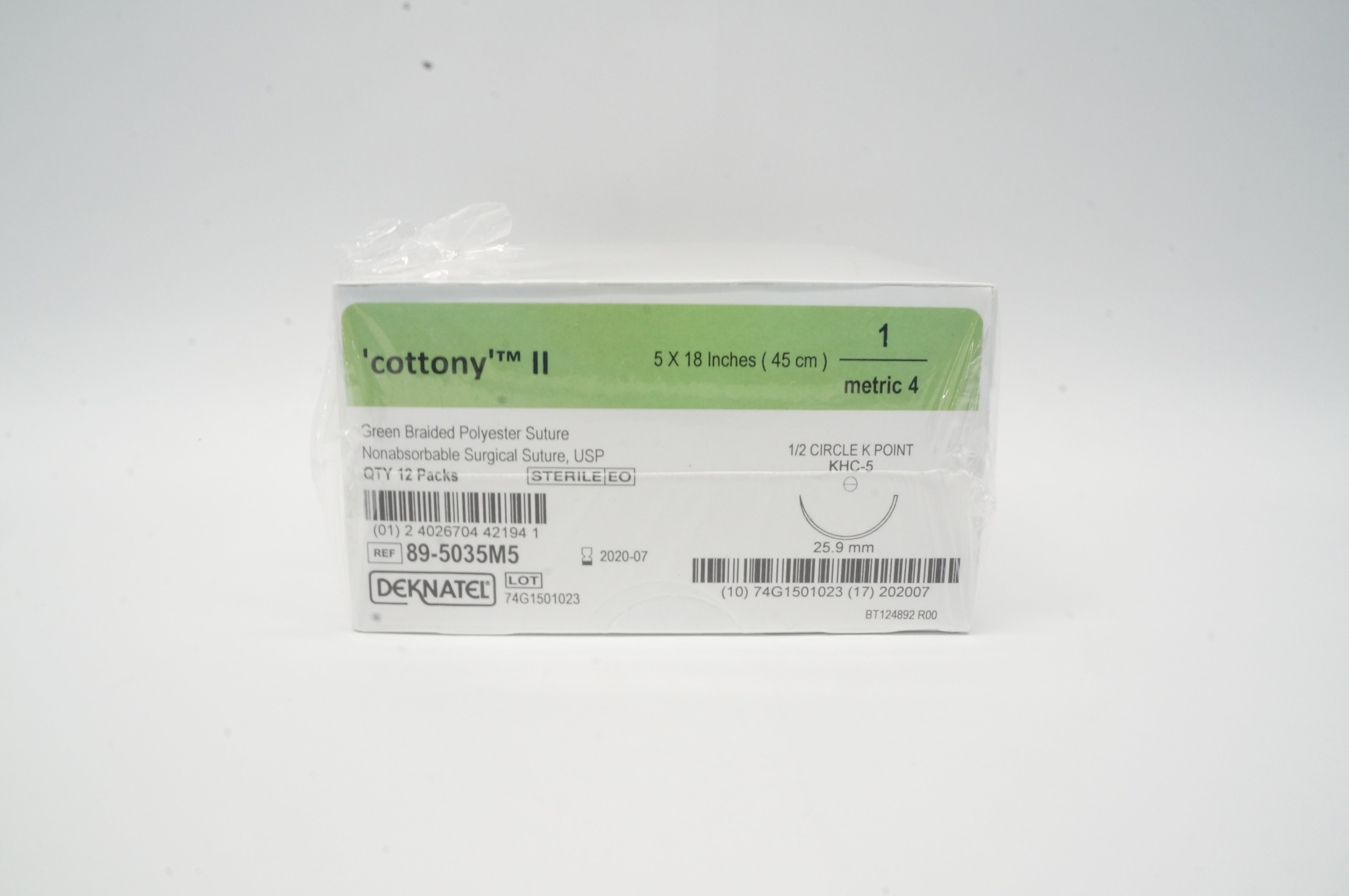 Teleflex 89-5035M5, 1 KHC-5 25.9mm 1/2 Circle Point, 5in x 18 in (x) - Box of 12