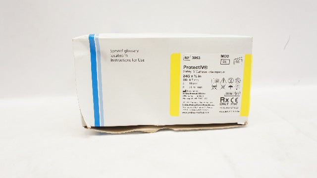 Smiths Medical 3053 ProtectIV Safety IV Cath._Radiopaque 24G x 3/4In -  Box of 50
