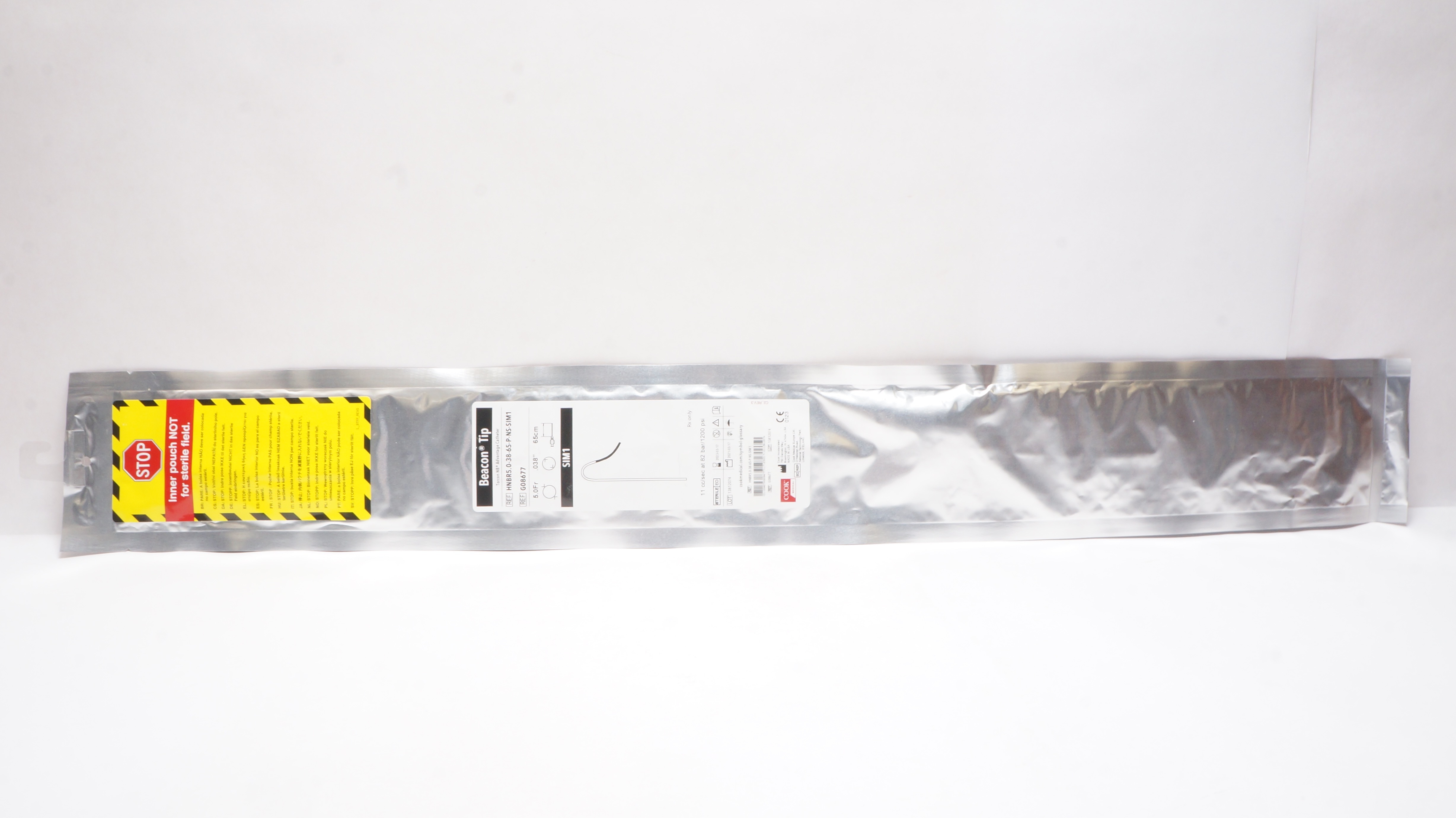 Cook Medical G08677 Torcon NB Advantage Cath. SIM1 5.0Fr. x .038in. x 65cm (x)