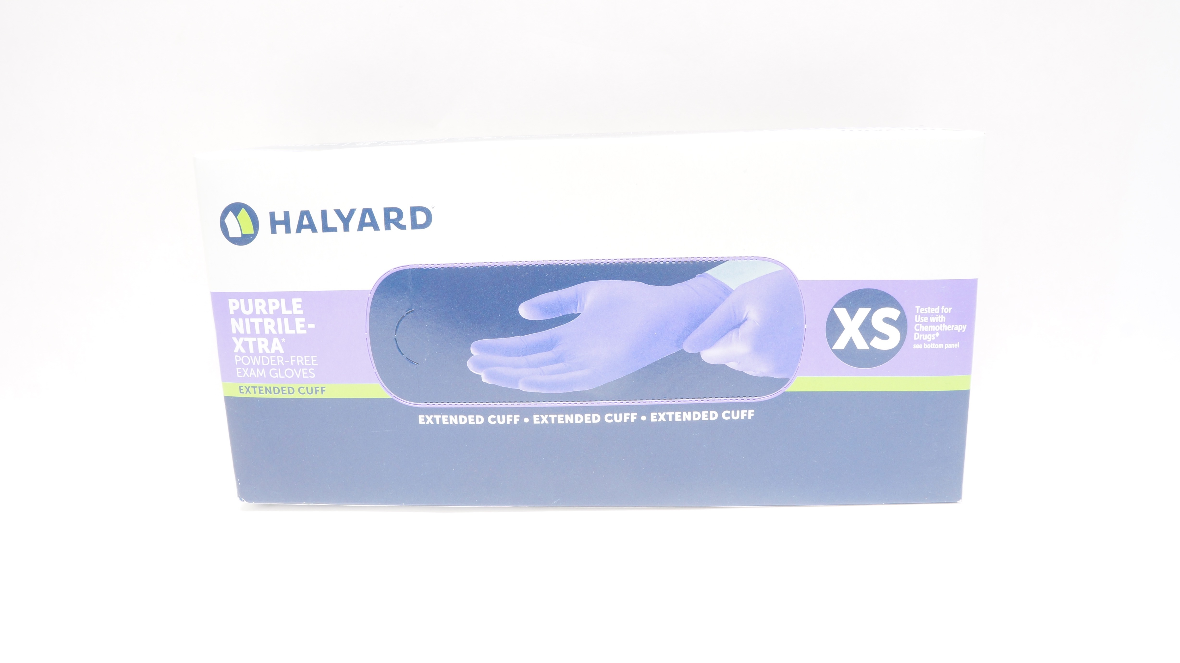 Halyard 55090 Purple Nitrile-Extra Powder-Free Exam Gloves,Size XS (x)-Box of 50