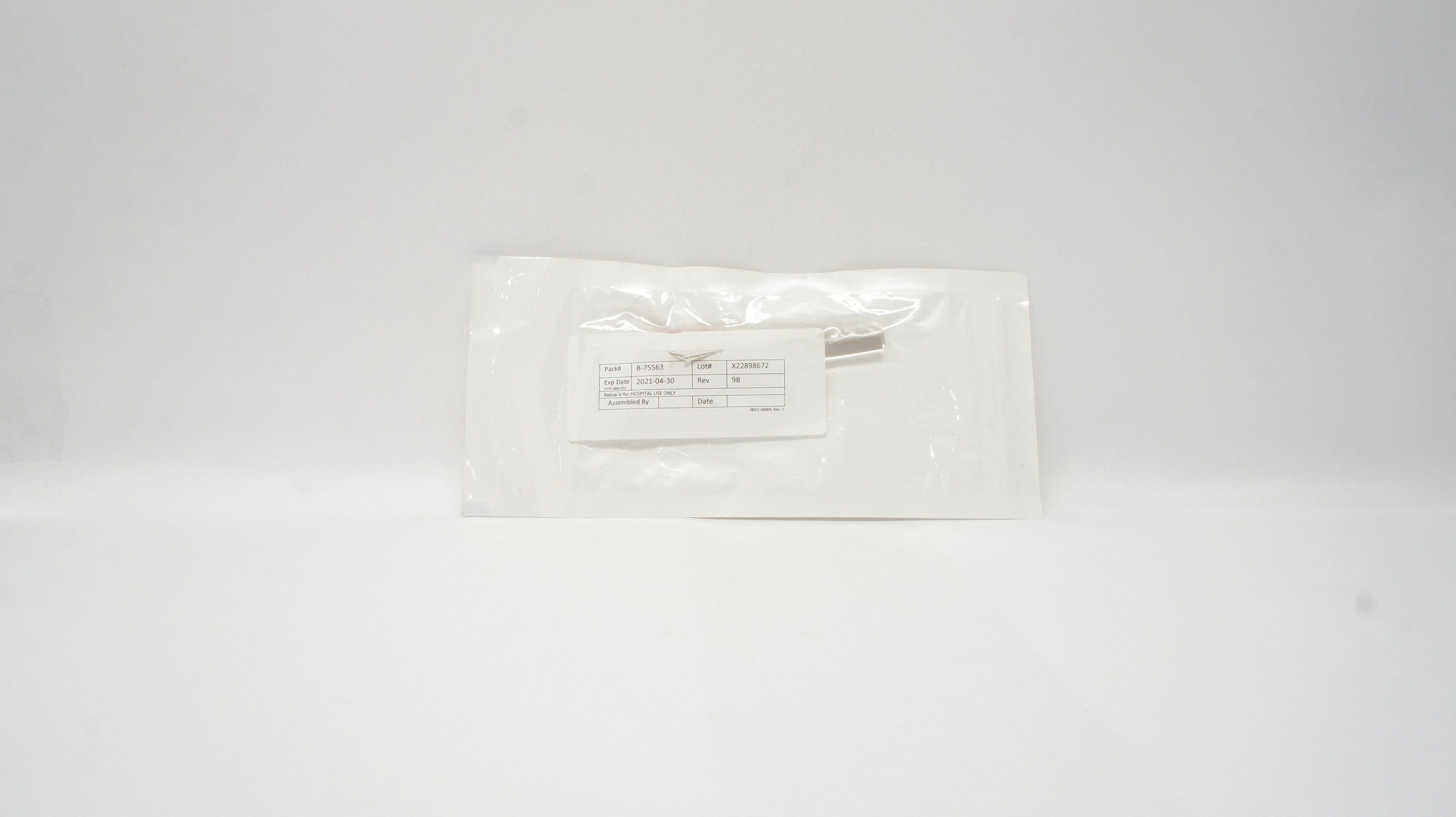 Pack B-75563 For Hospital Use Only (x)