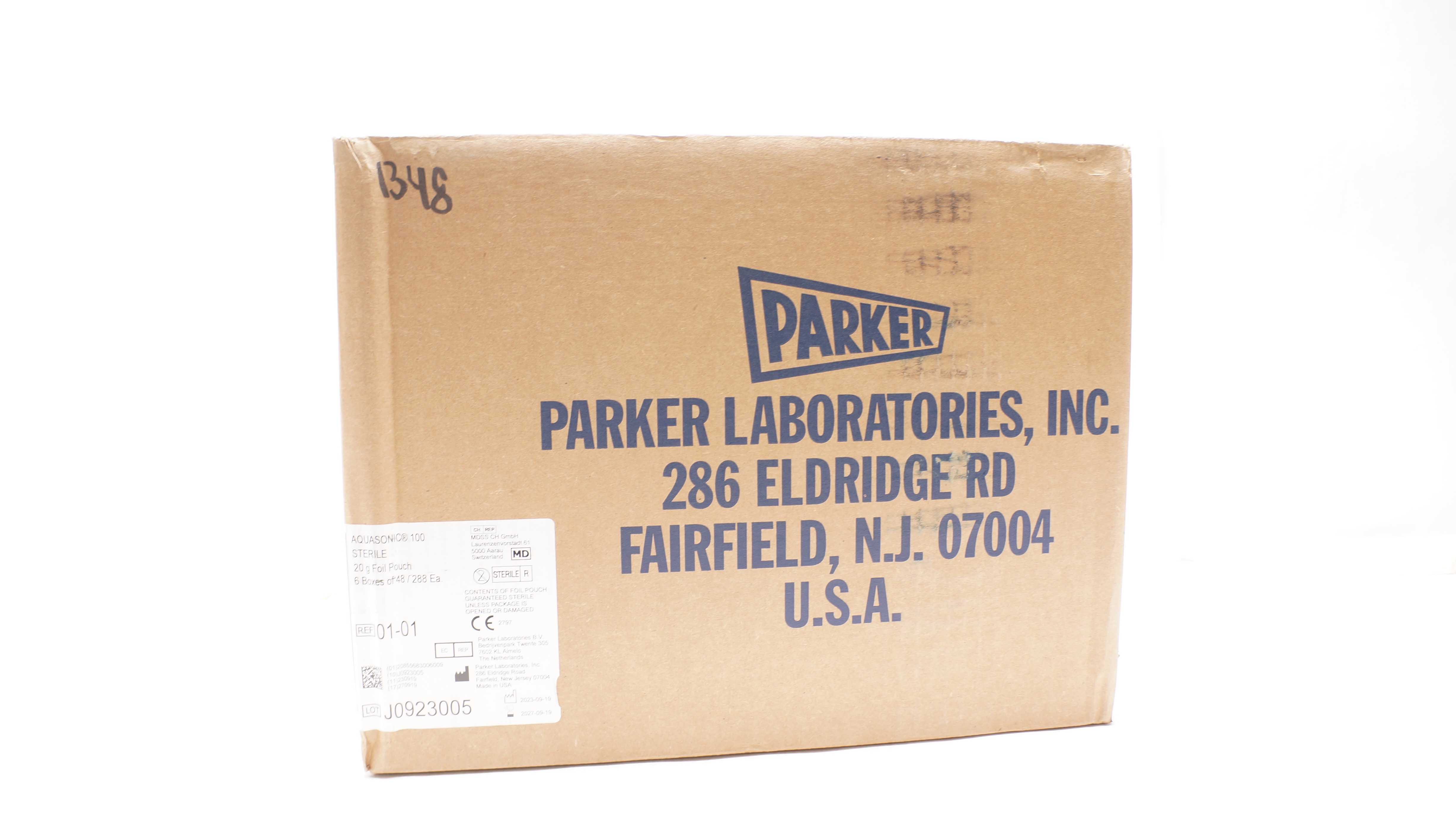 Parker 01-01 Aquasonic100 Ultrasound Transmission Gel Foil Pouch 20g -Box of 288