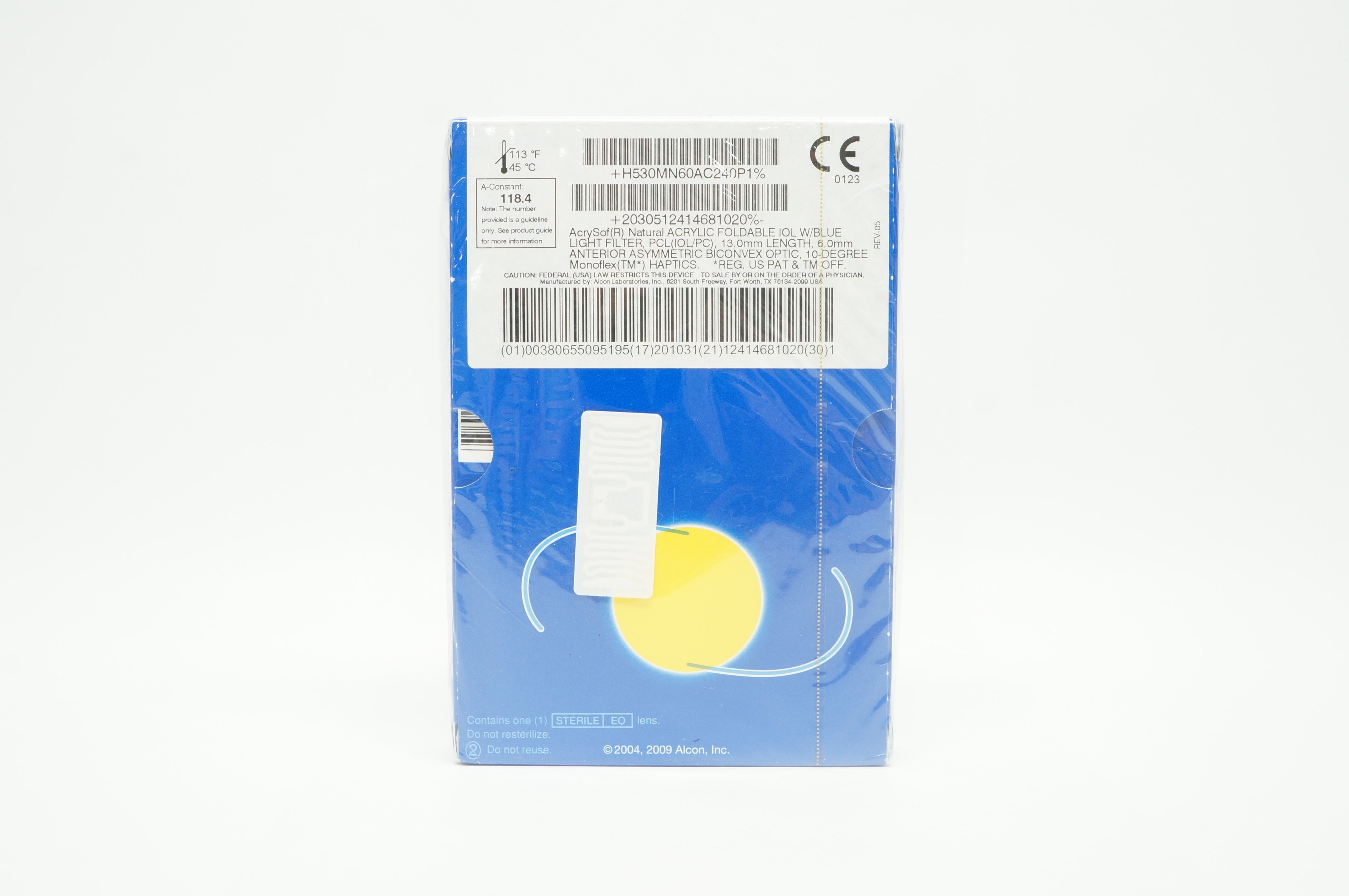 AcrySof IQ MN60AC Alcon Aspheric Natural Multipiece IOL 24.0D x