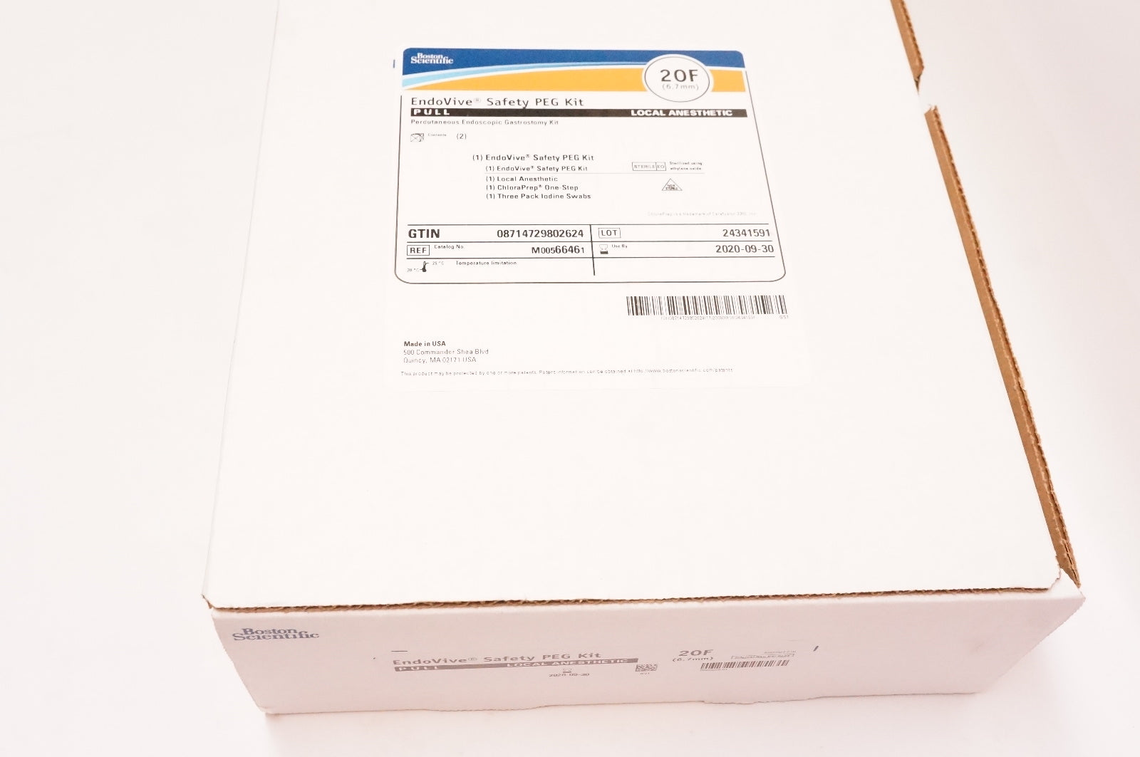 Boston Scientific 6646 EndoVive Safety PEG Kit 20F - Box of 2