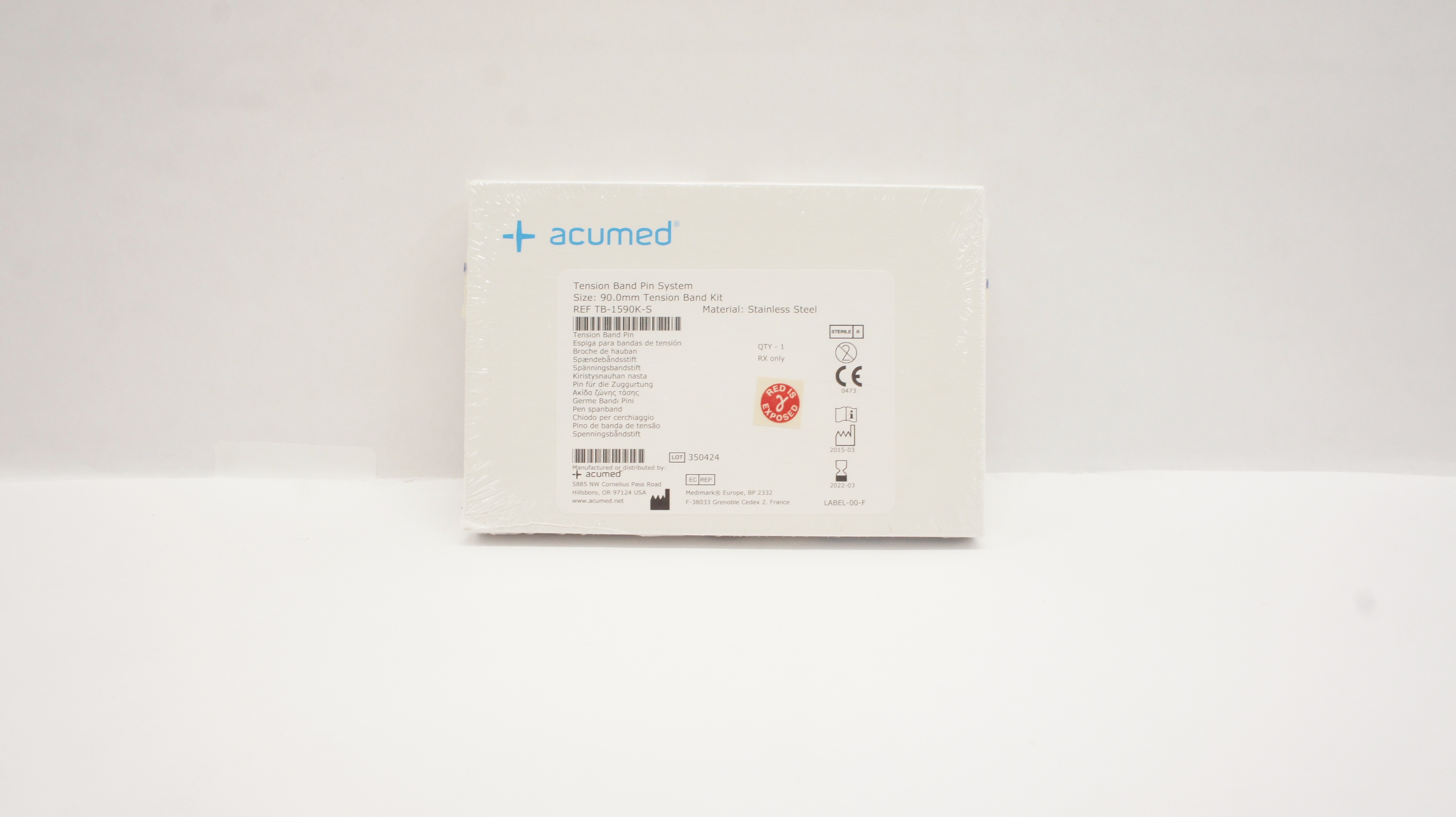 Acumed TB-1590K-S 90.mm Tension Band Kit (x)