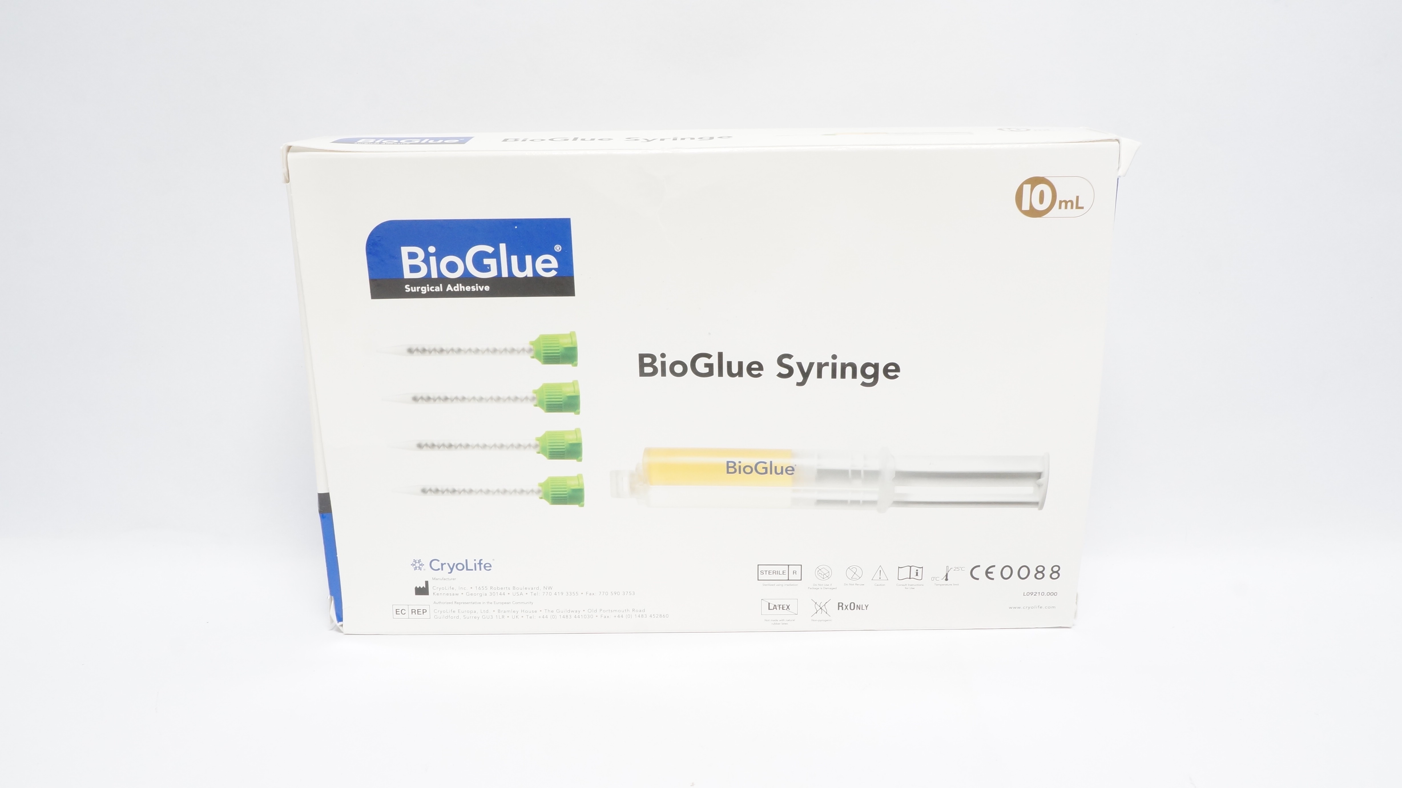 CryoLife BG3510-5-US BioGlue Syringe Surgical Adhesive 10ml (x)