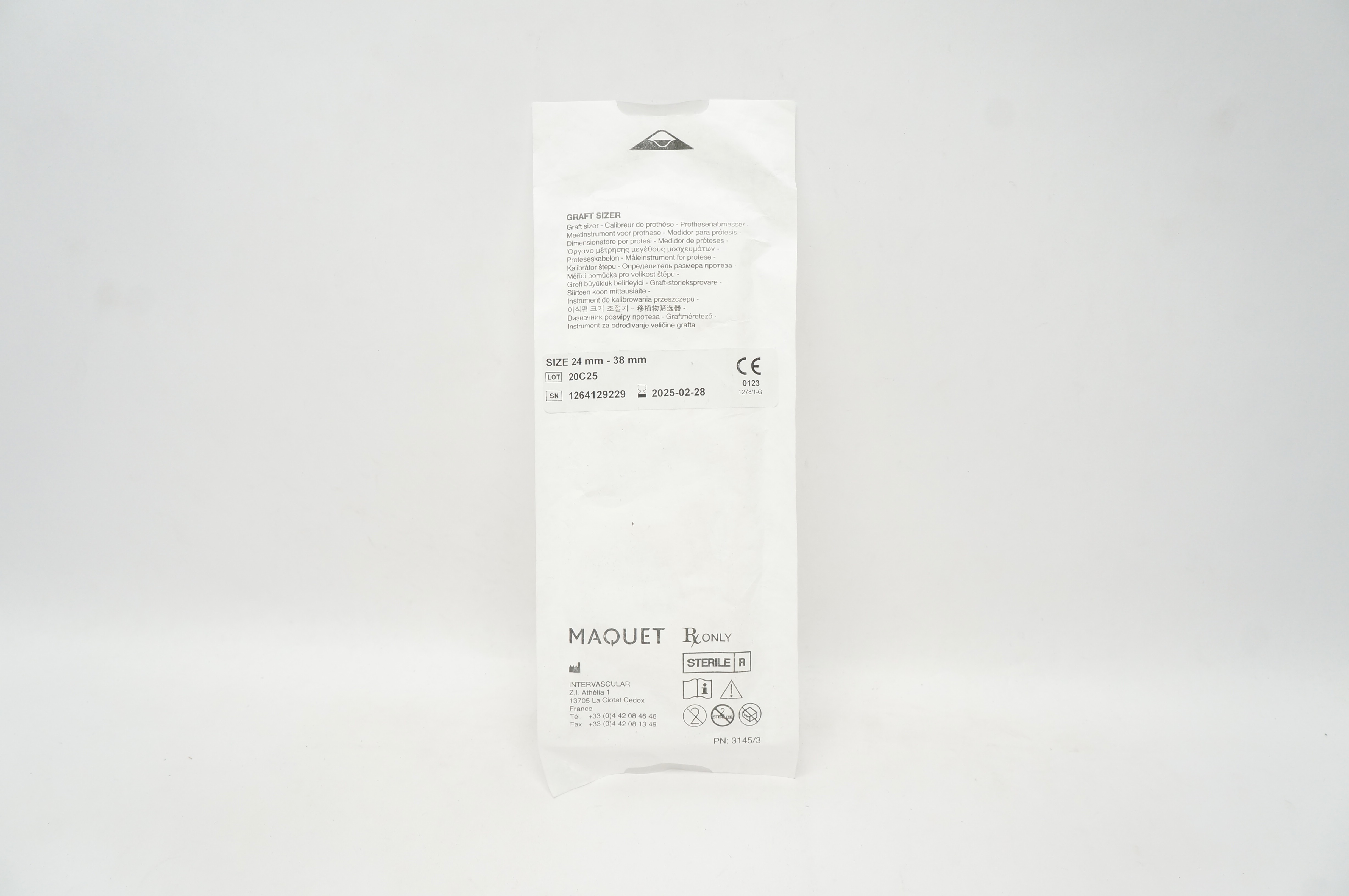 Maquet Graft Sizer 24mm - 38mm