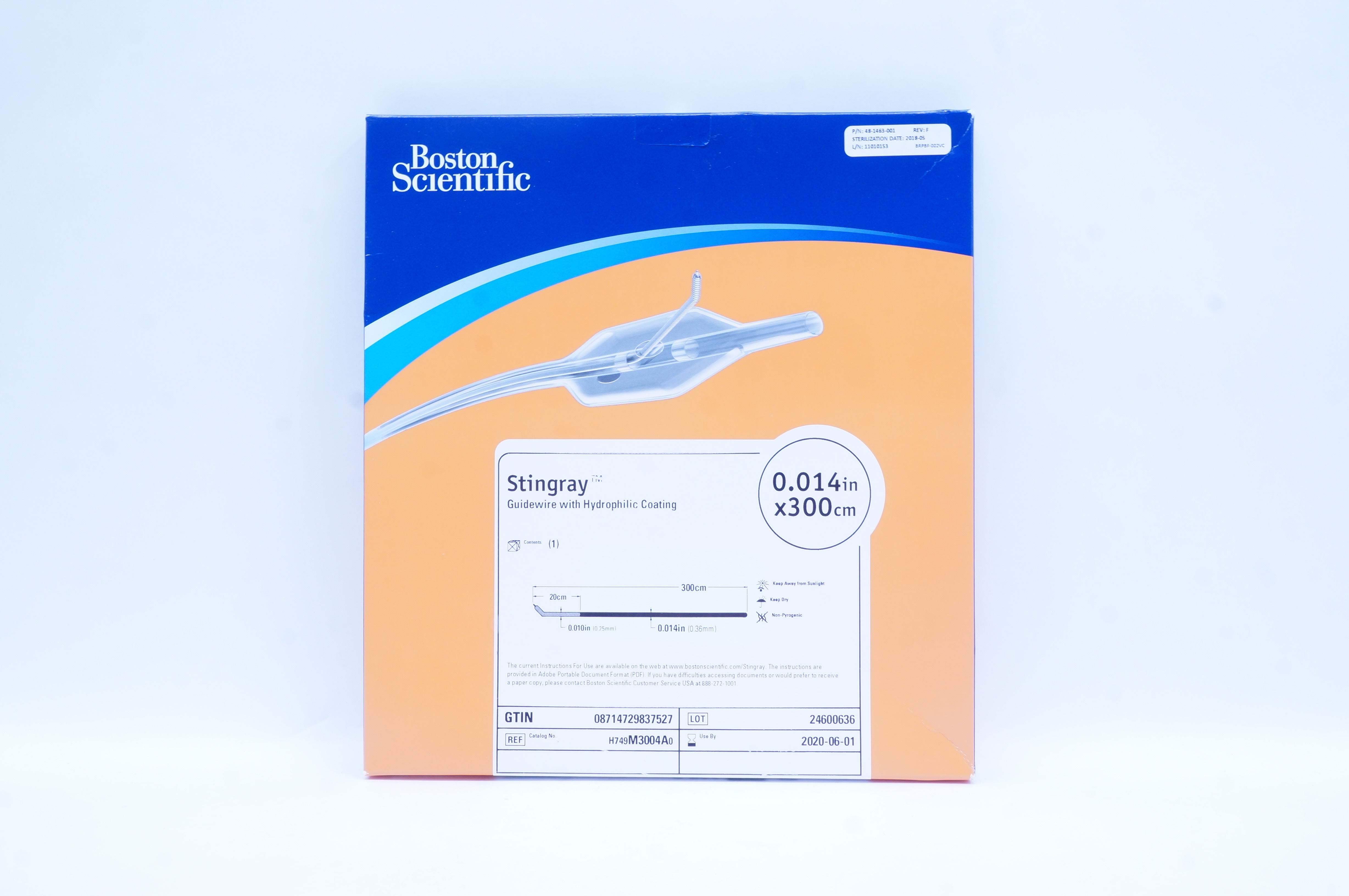 Boston Scientific H749M3004A0 Stingray Guidewire 0.014inch x 300cm (x)