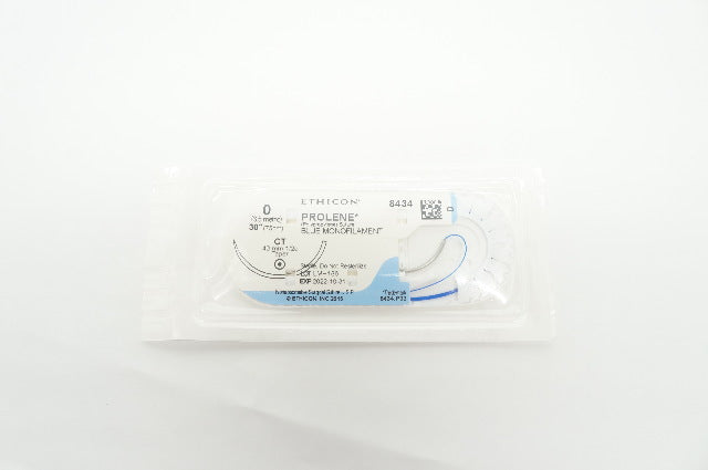 Ethicon 8434 0 PROLENE CT 40mm 1/2c Taper 30inch