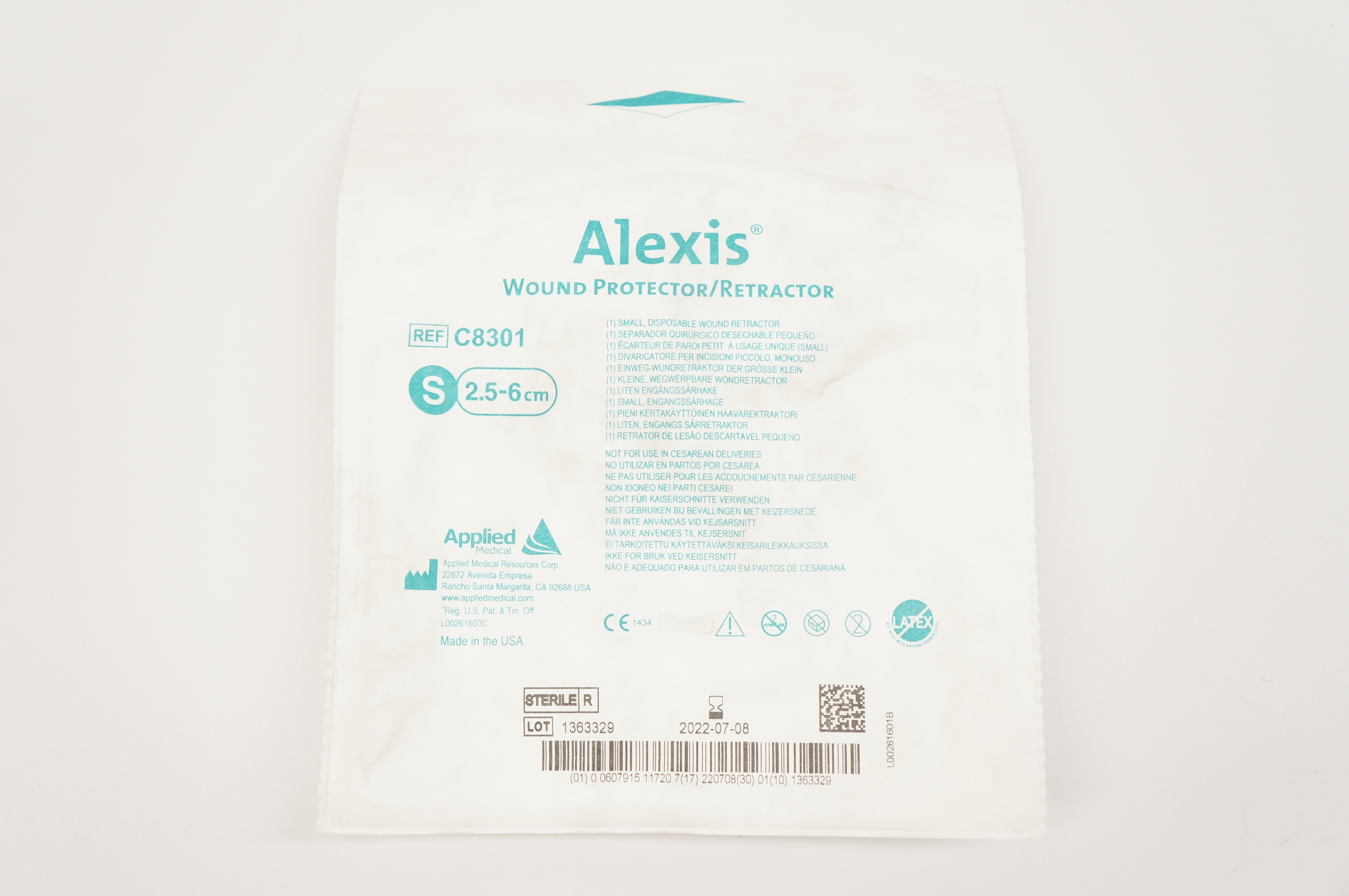 Applied Medical C8301 Alexis Wound Protector/Retractor S2.5-6cm