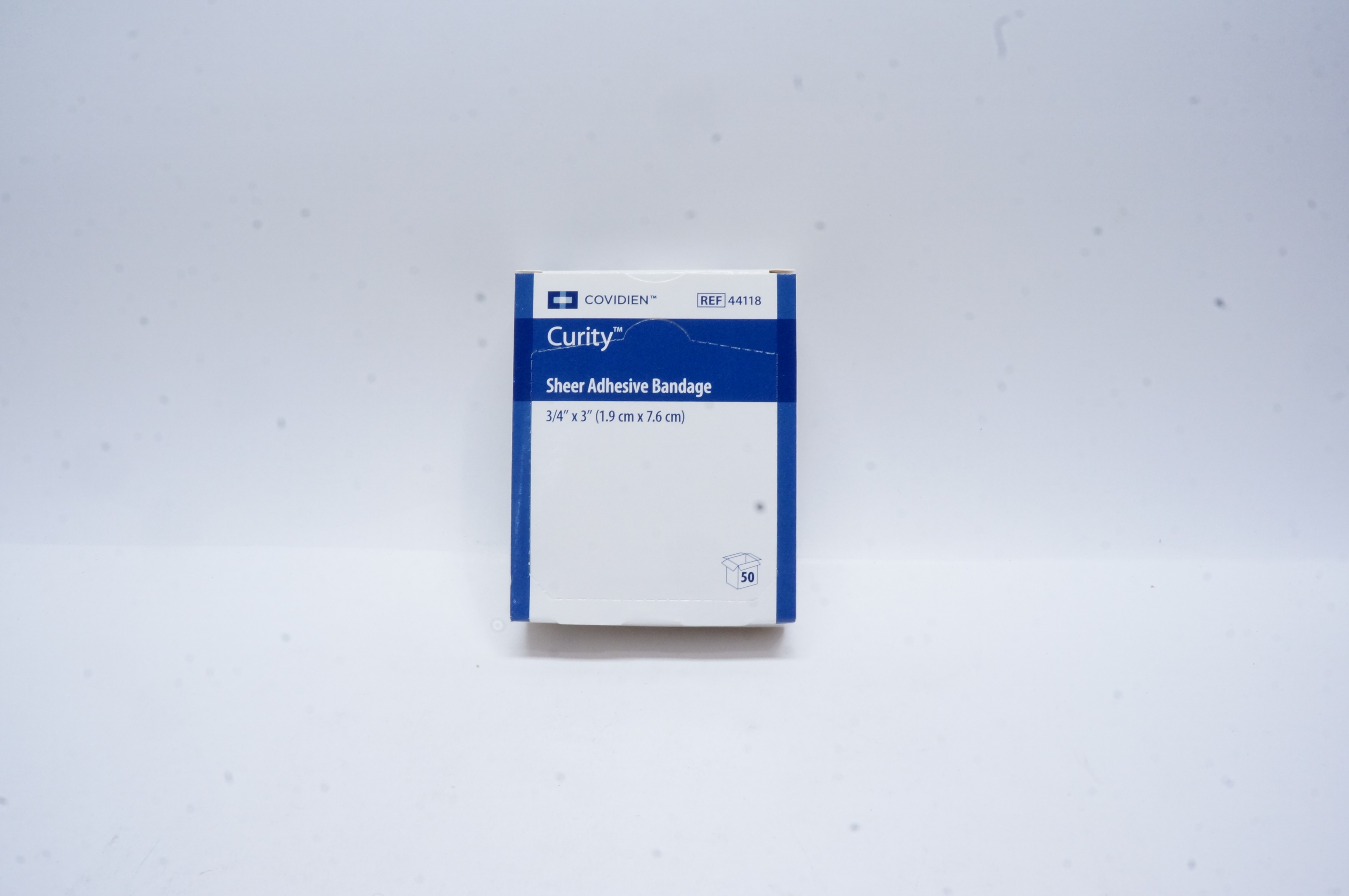 Covidien 44118 Curity Sheer Adhesive Bandage 3/4inch x 3inch - Box of 50