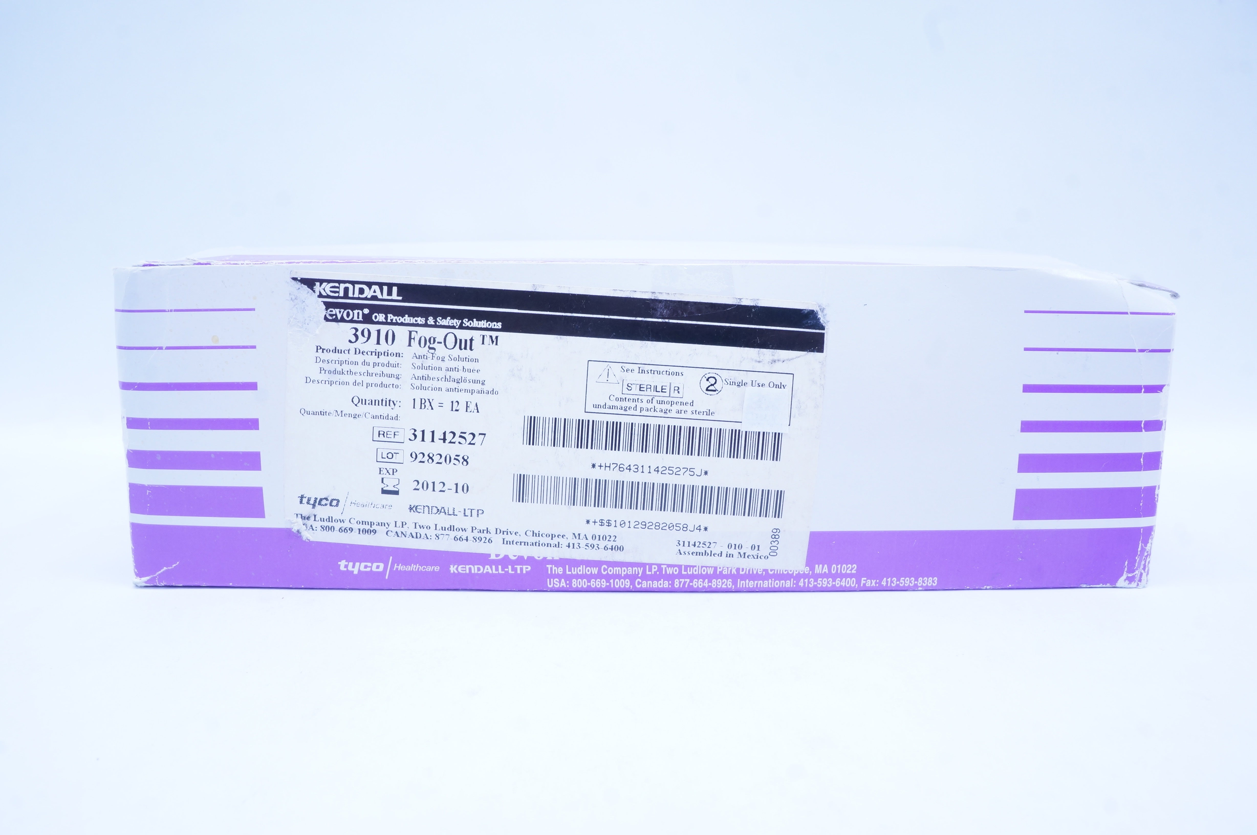 Kendall 3910 Fog-Out  Anti-Fog Solution (x) - Box of 12