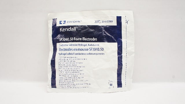 Covidien 31452389 Kendall SF3040.50 Foam Electrodes Radiolucent - Pack of 50