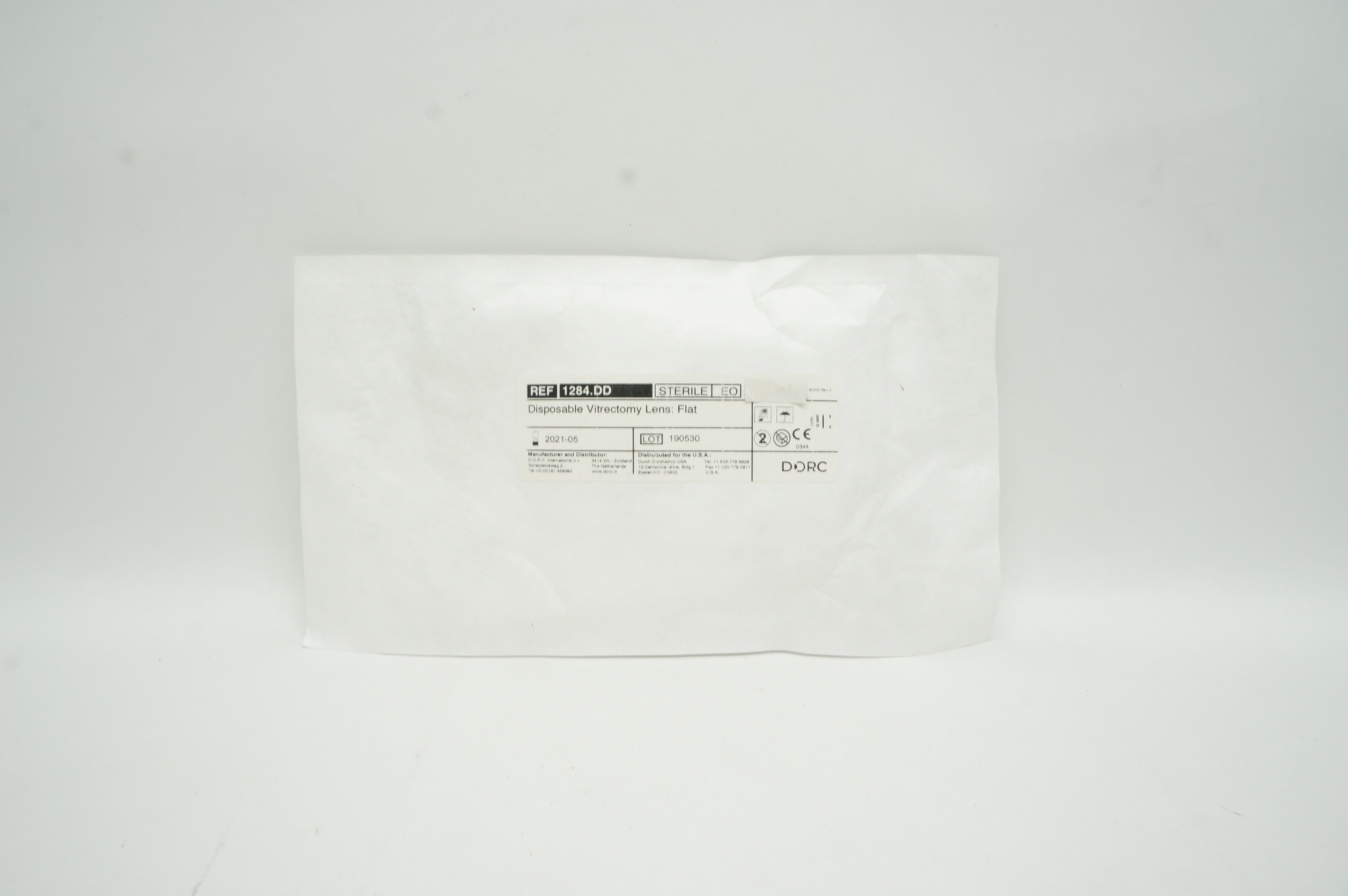 DORC 1284.DD Disposable Vitrectomy Lens: Flat