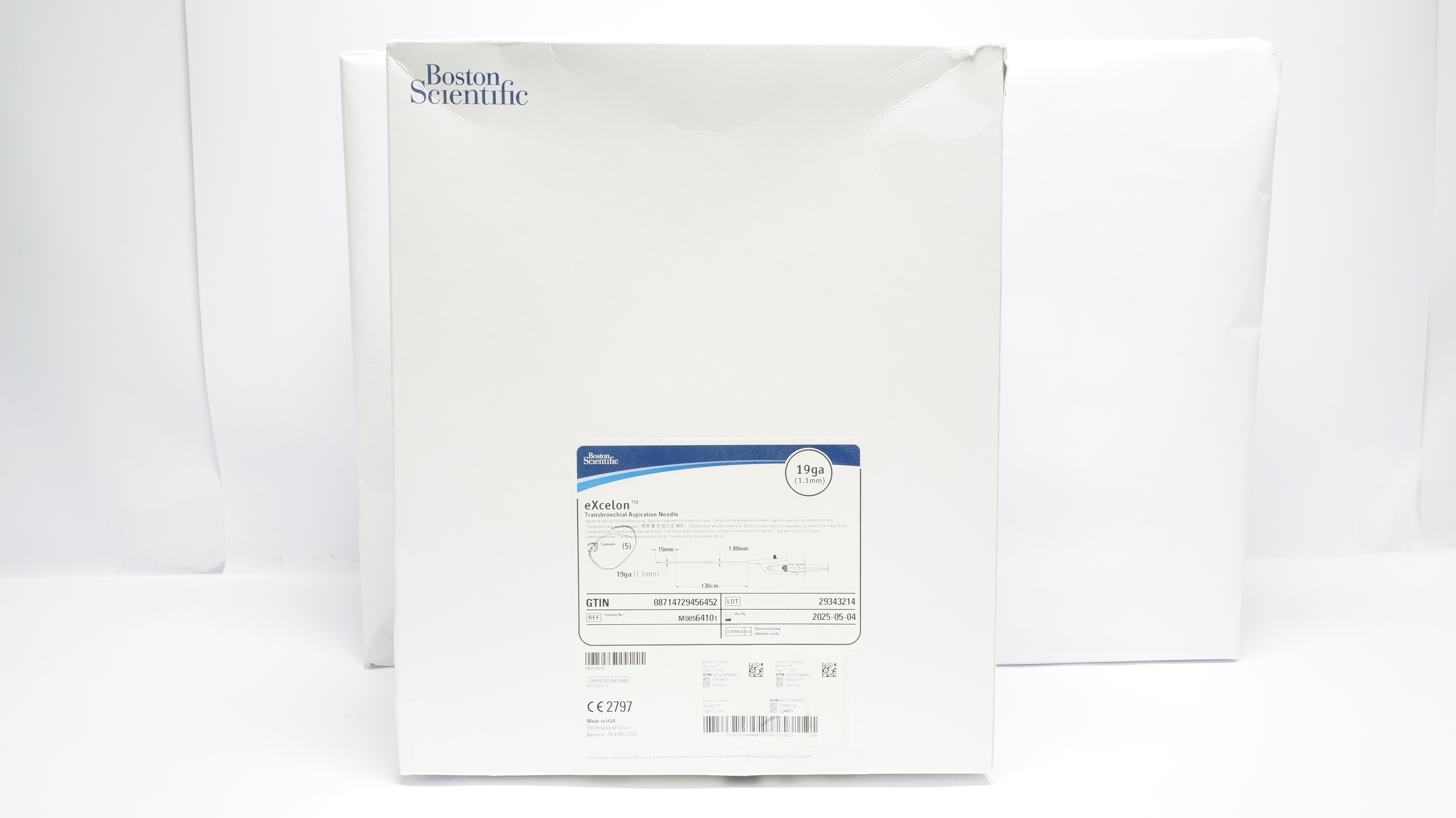 Boston Scientific 6410 eXcelon Transbronchial Aspiration Ndle 19ga (x) -Box of 5