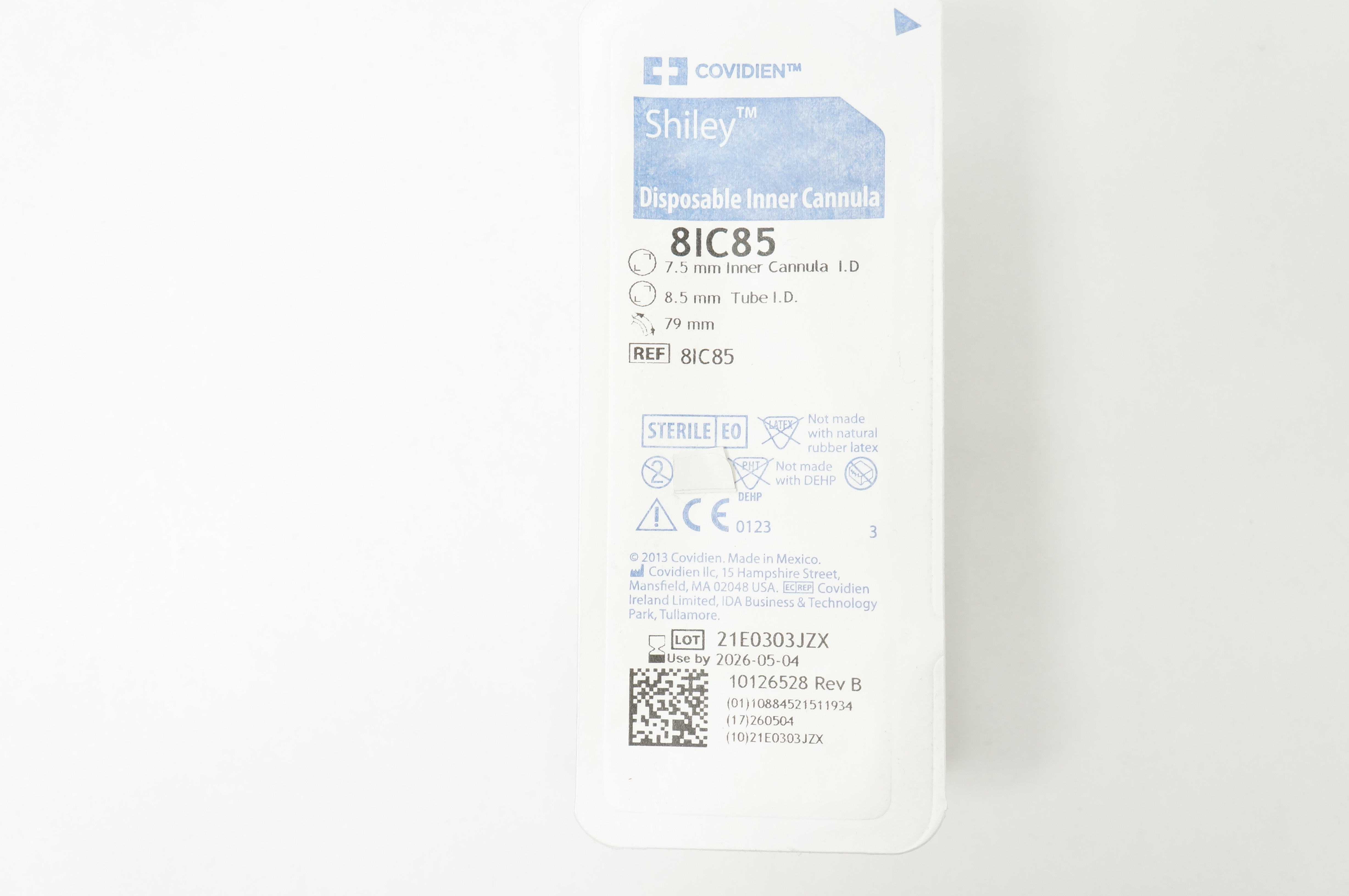 Covidien 8IC85 Shiley  Disposable Inner Canule 7.5mm Inner Cannula I.D. x 79mm