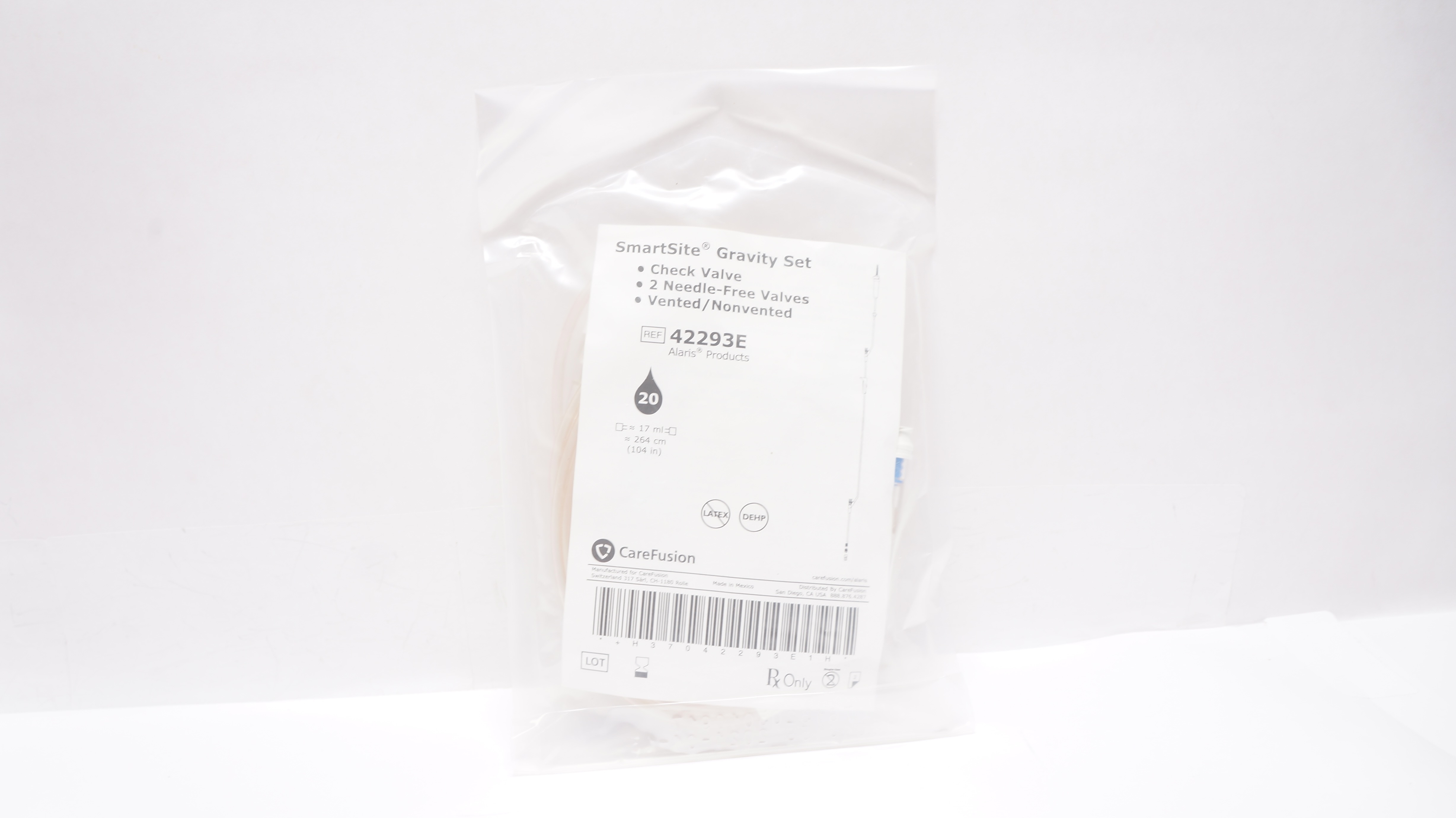 Carefusion 42293E SmartSite Gravity Set 17ml (x)