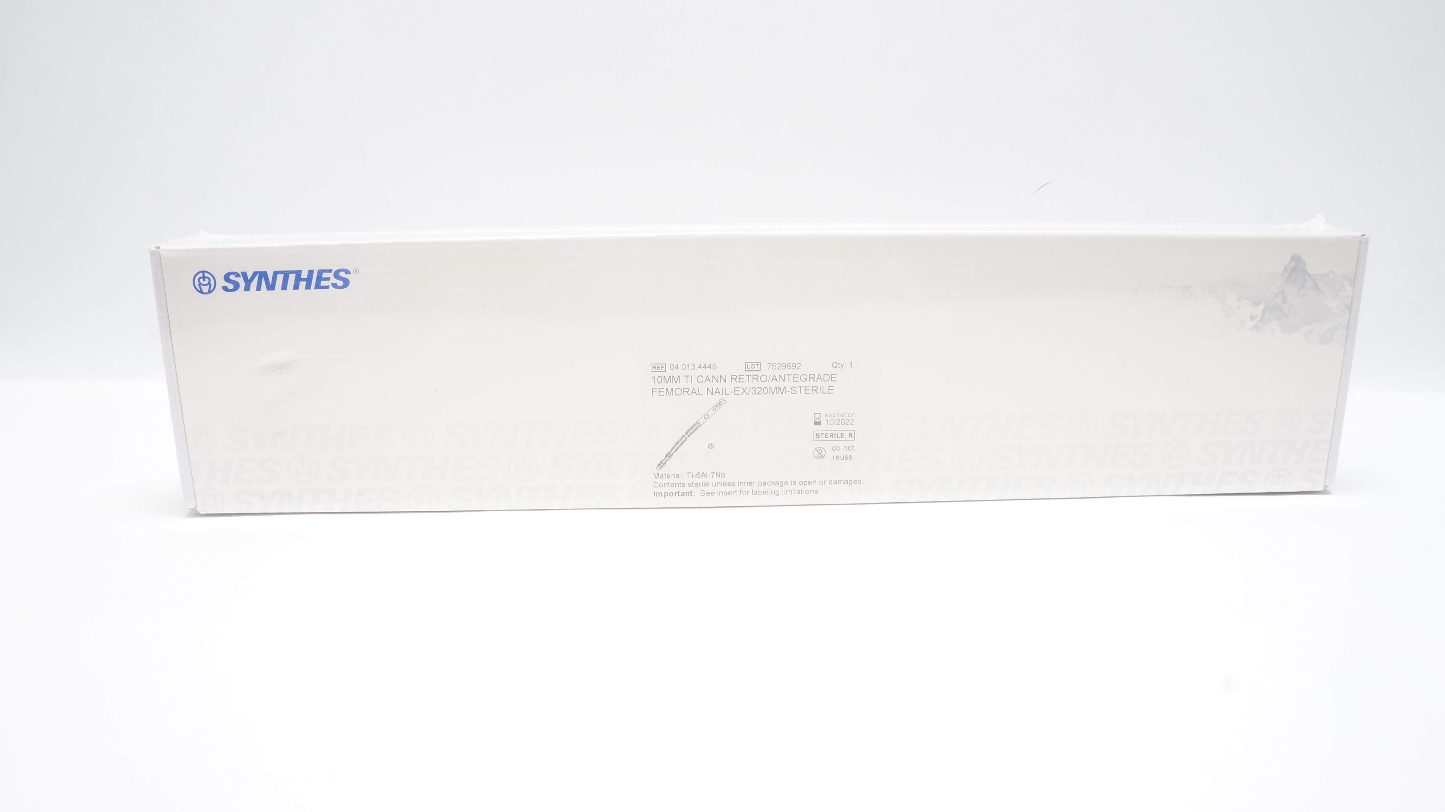 Synthes 04.013.444S 10mm TI CANN RETRO/ANTEGRADE FEMORAL NAIL-EX/320mm (x)