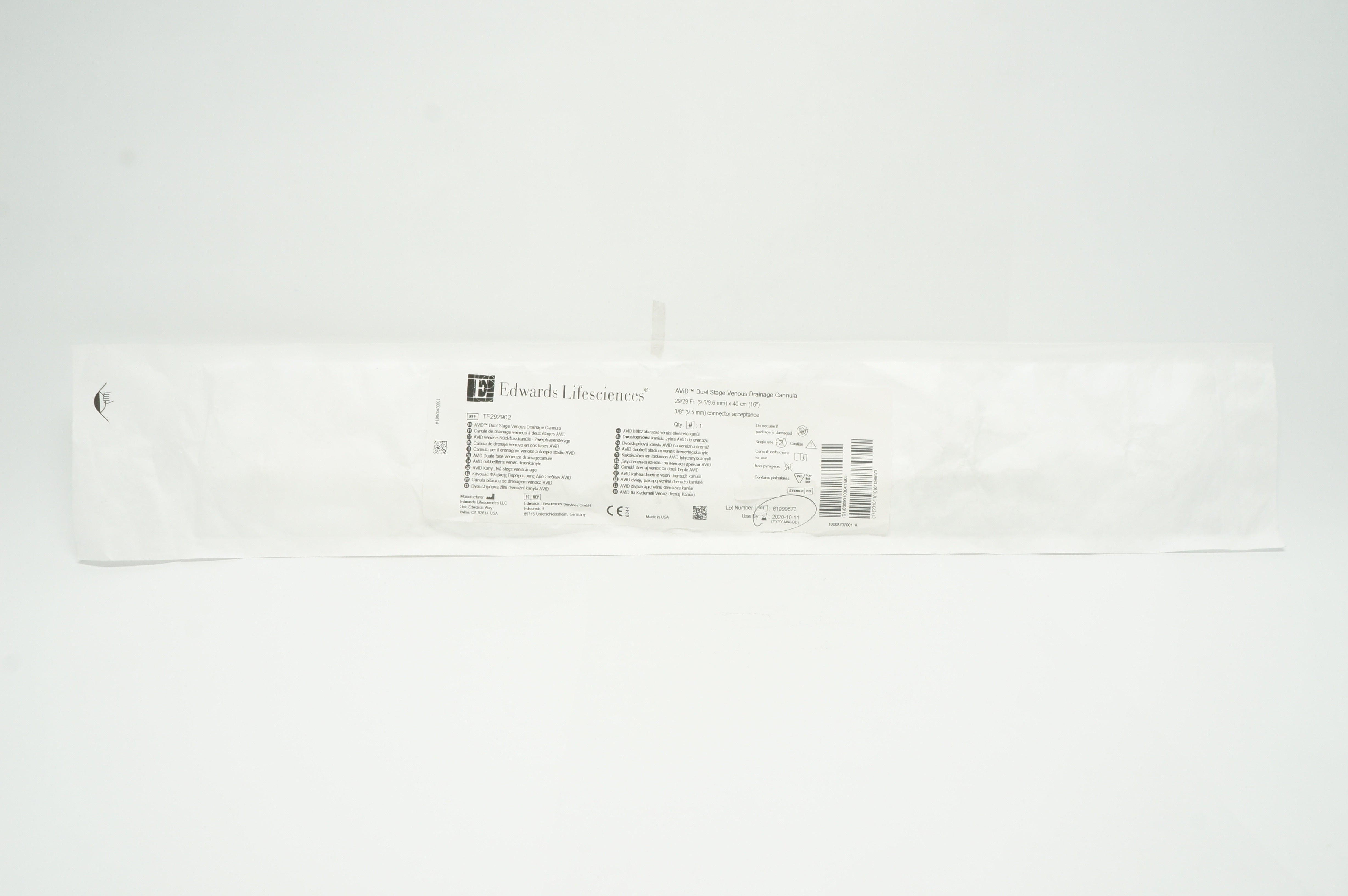 Edwards Lifesciences TF292902 AViD Dual Stage Venous Drainage Cannula 29Fr. (x)