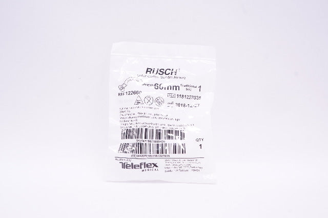 Teleflex 122660 Rusch Color Coded Guedel Airway, Size 1, 60mm