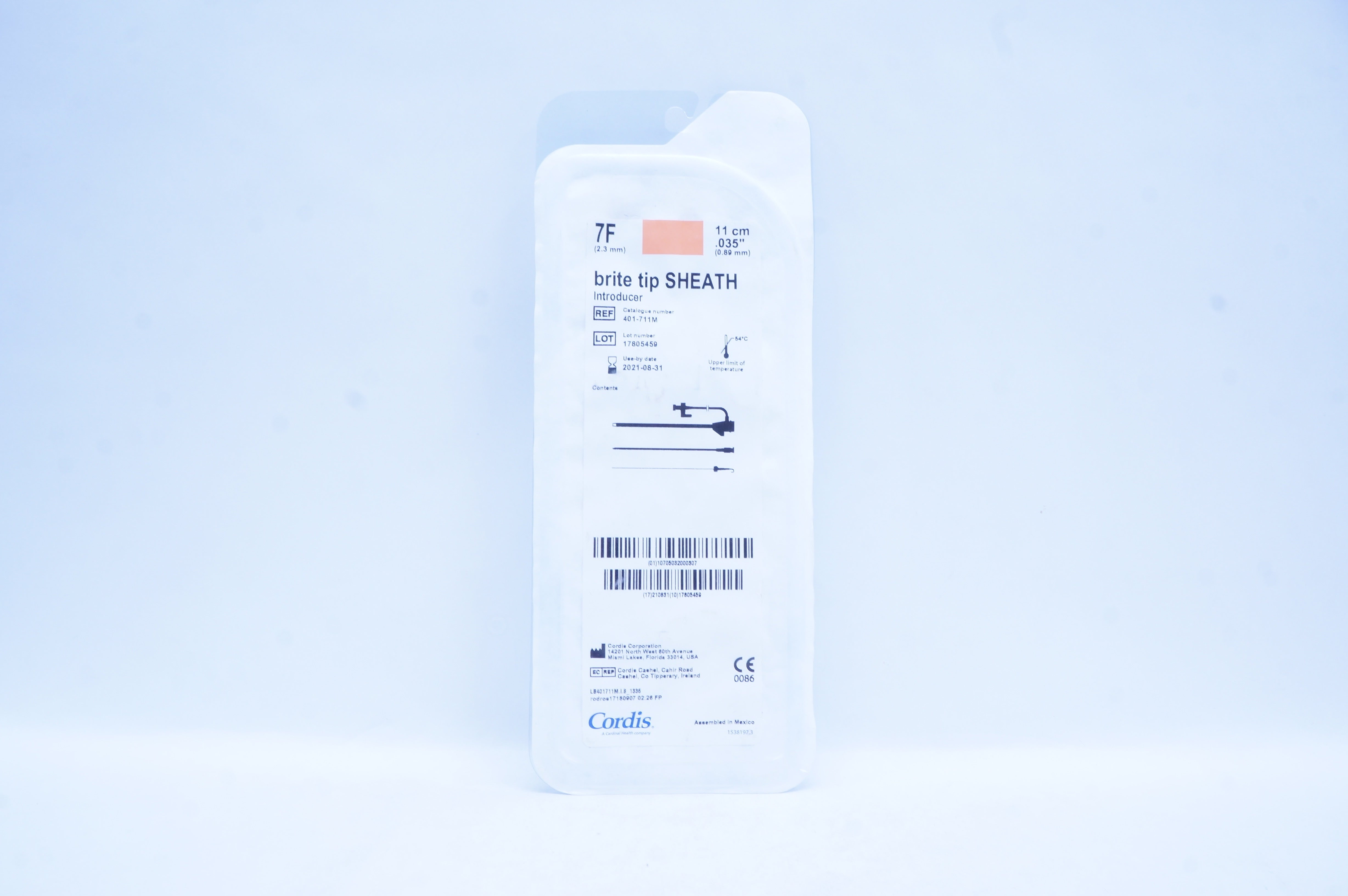 Cordis 401-711M Brite Tip Sheath 7F