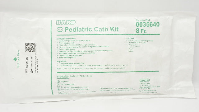 Bard 0035640 Davol Infant and Pediatric Cath. Kit 8Fr (x)