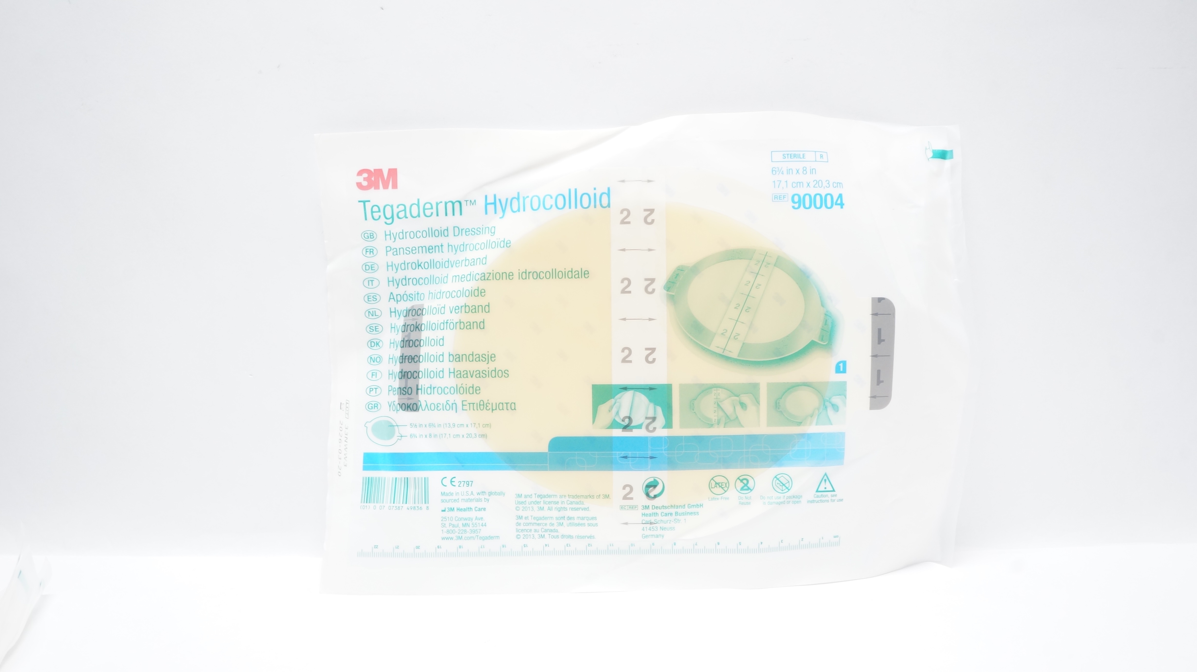 3M 90004 Tegaderm Hydrocolloid Dressing 6-3/4inch x 8inch