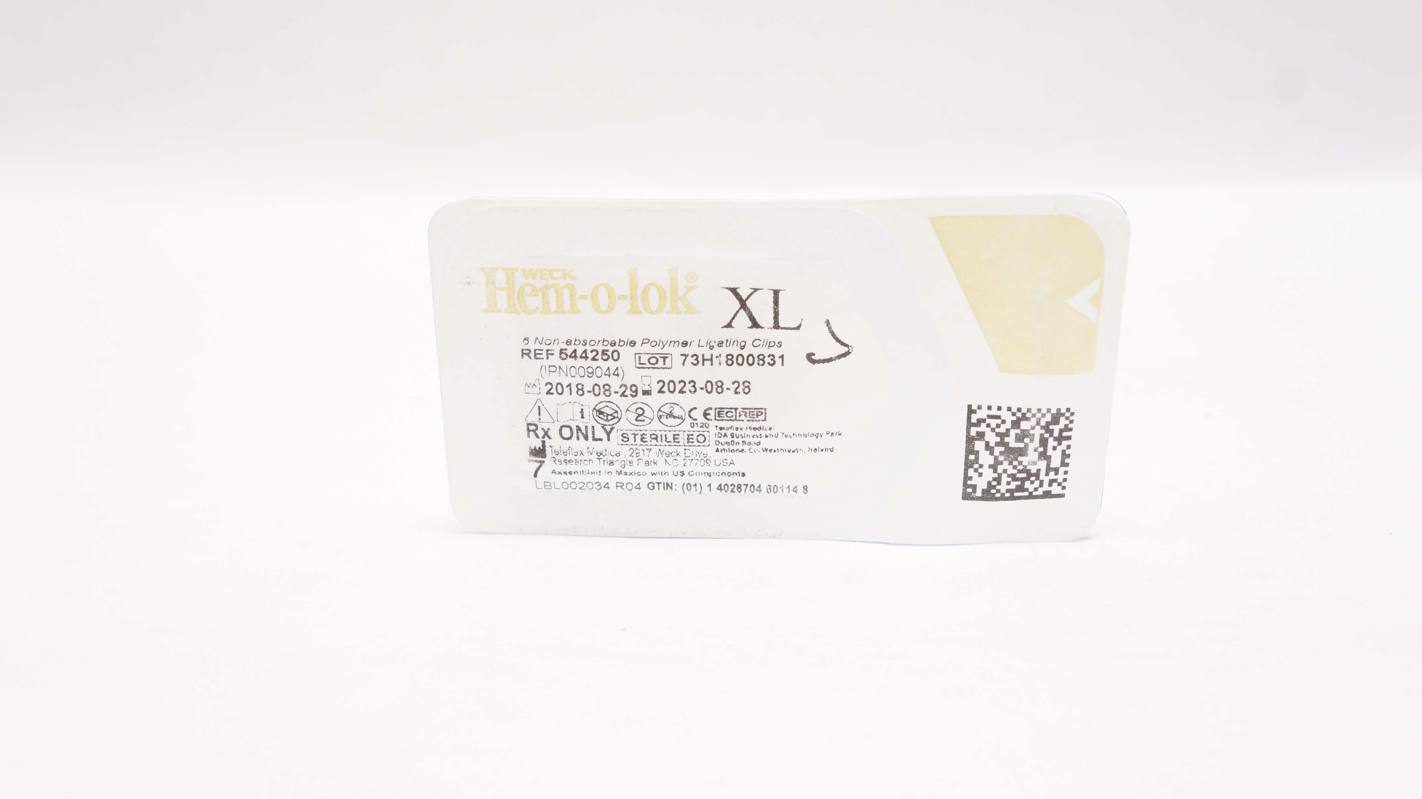 Weck 544250 Hem-o-lok XL 6 Non-Absorbable Polymer Ligating Clips (x)