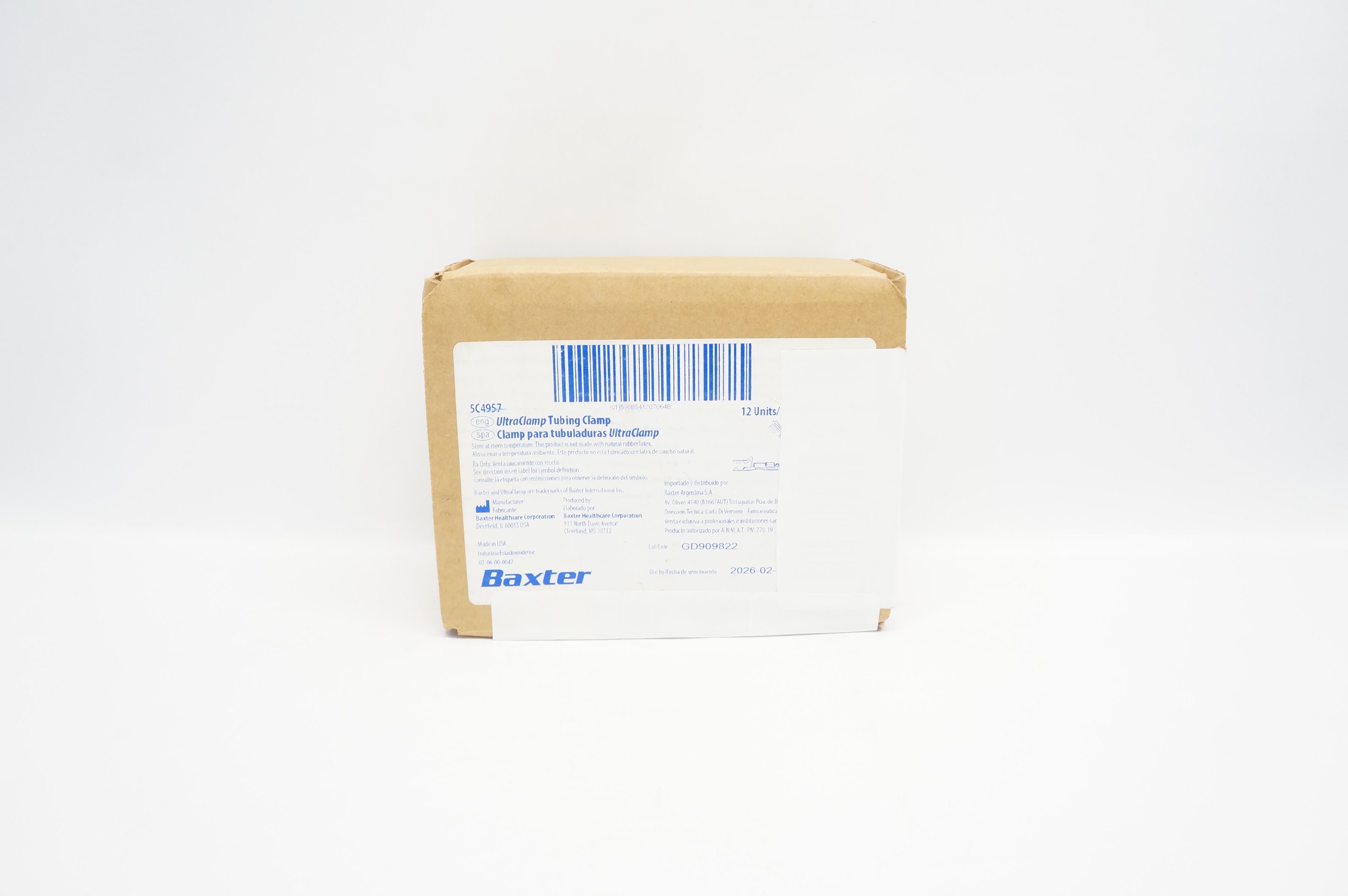 Baxter 5C4957 UltraClamp Tubing Clamp - Case of 12