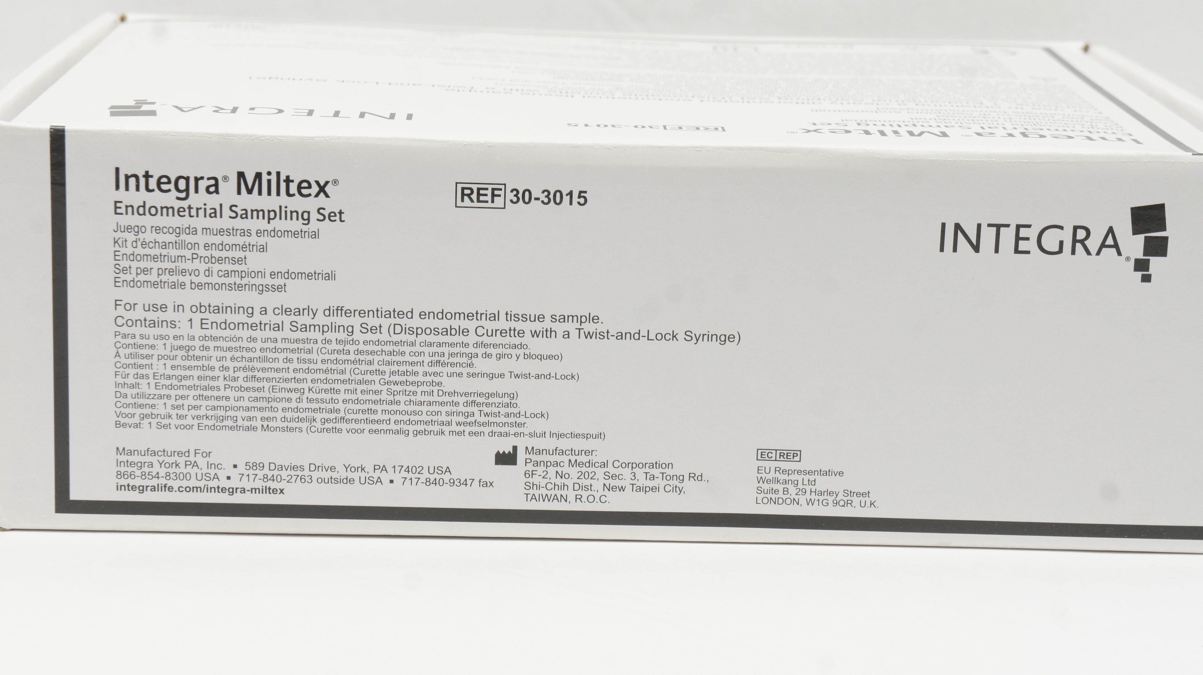 Panpac Medical 30-3015 Integra Miltex Endometrial Sampling Set (x) - Box of 9