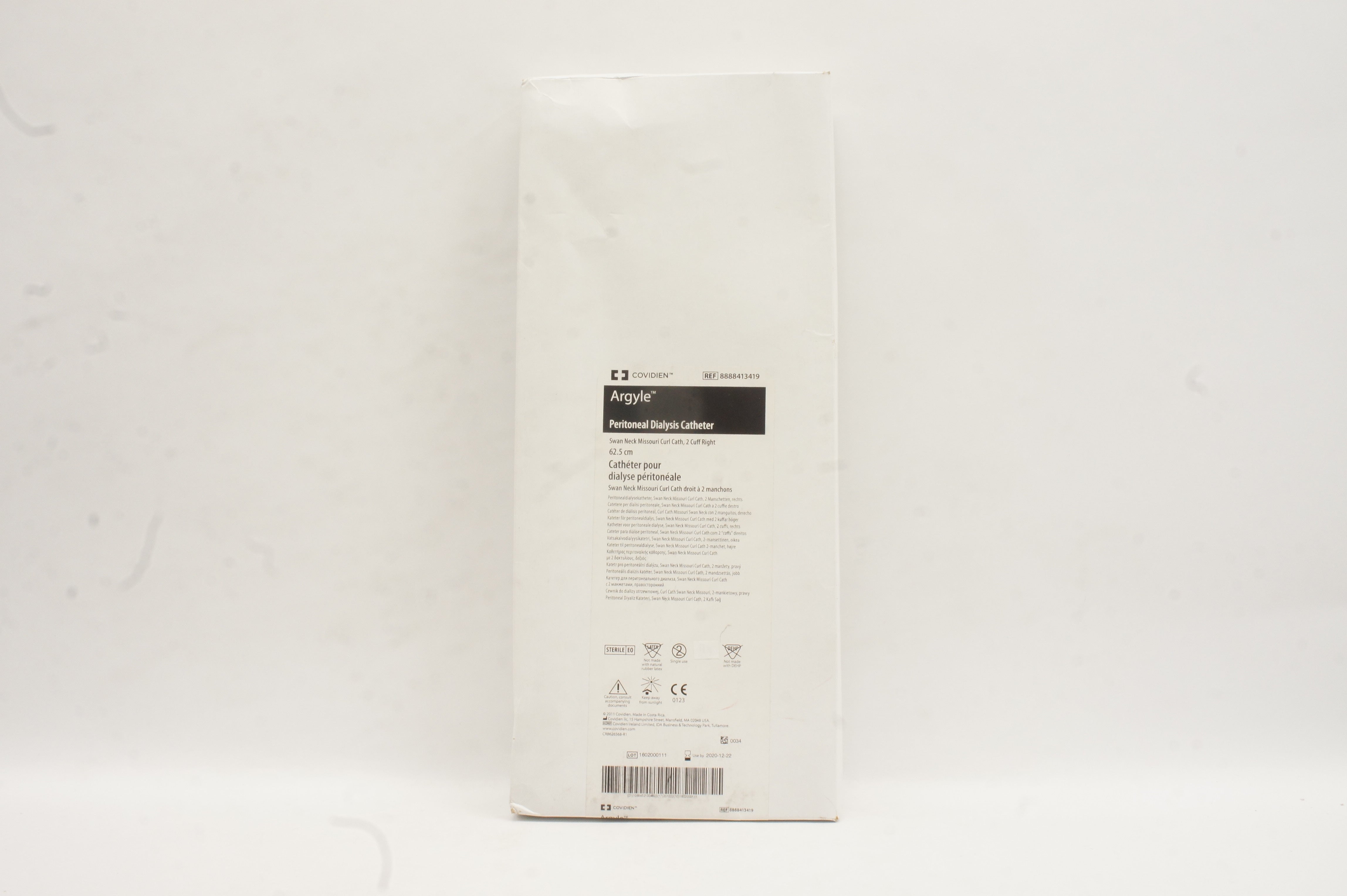 Covidien 8888413419 Argyle Peritoneal Dialysis Catheter 62.5cm (x)