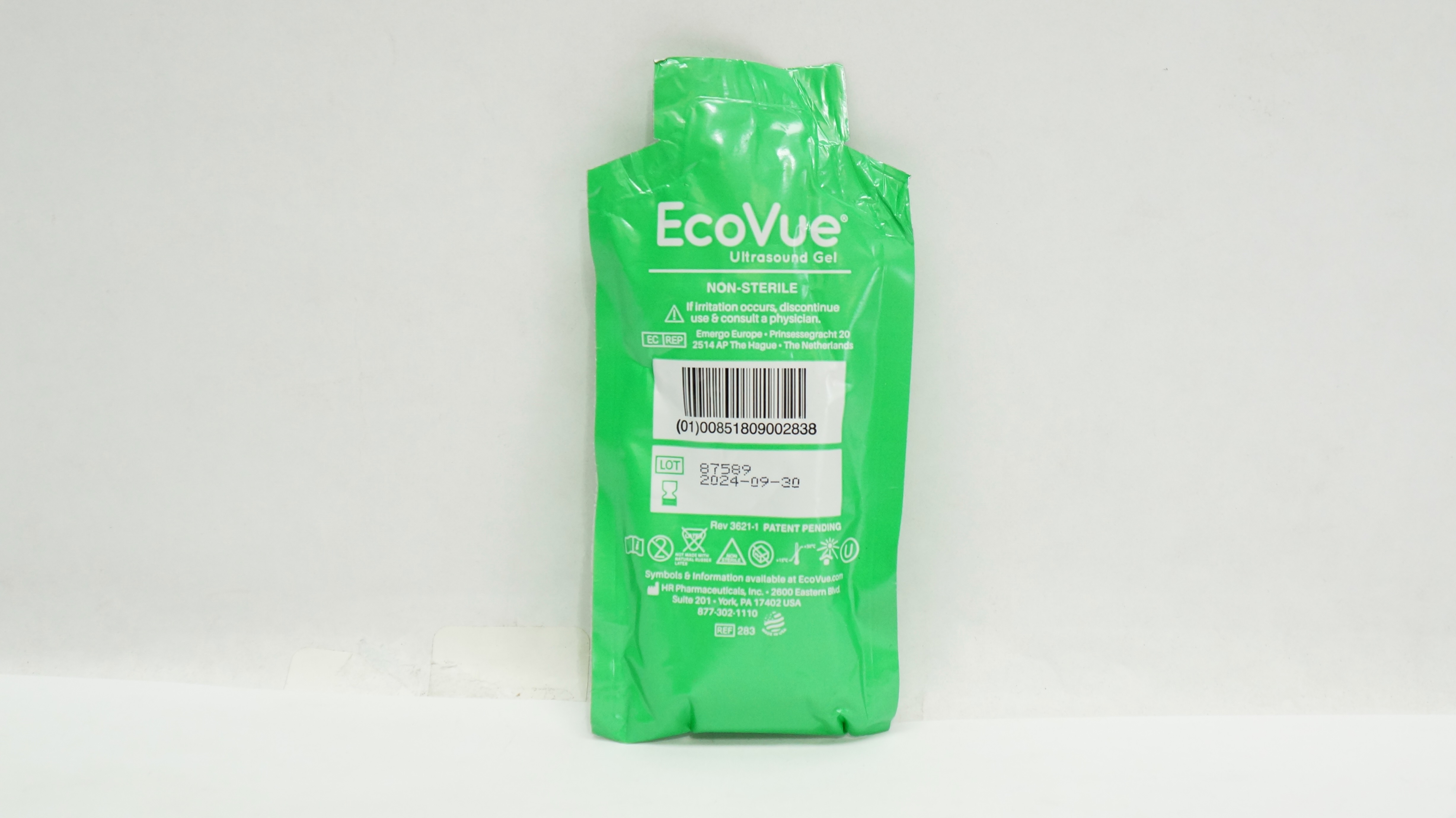 HR Pharmaceuticals 283 EcoVue Ultrsound Gel