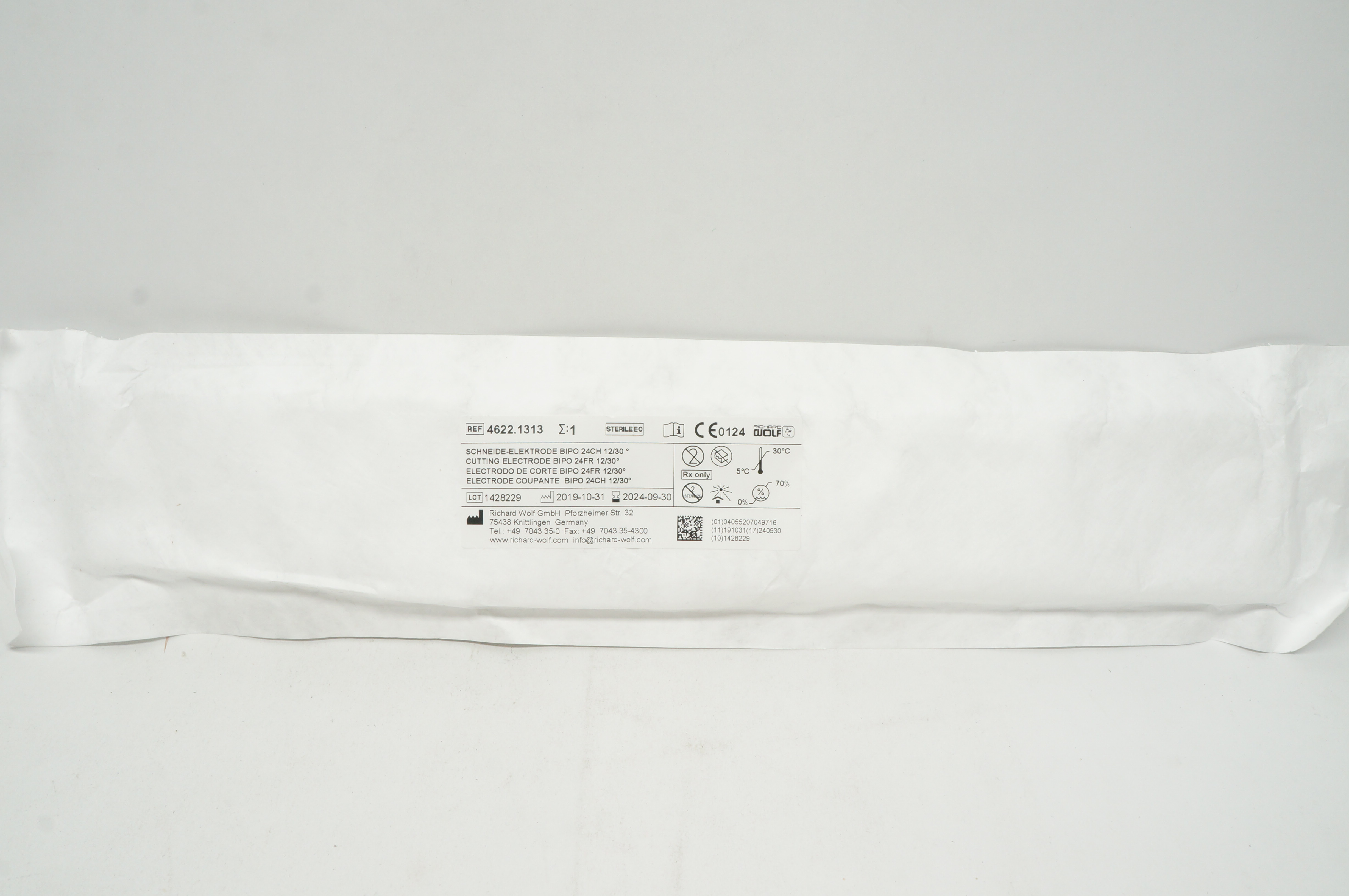 R.Wolf 4622.1313 Cutting Electrode Bipo 24Fr 12/30 Degree