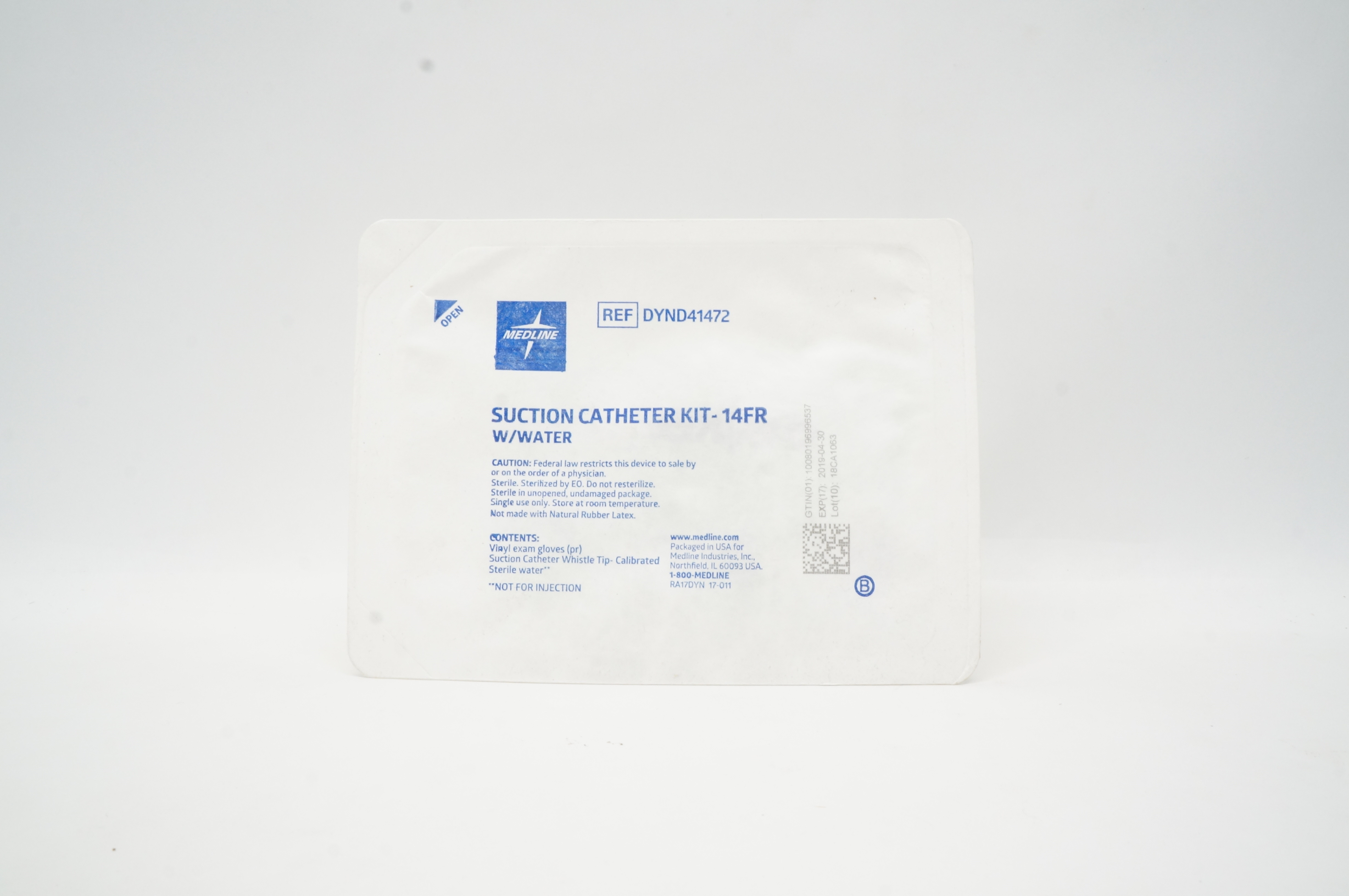 Medline DYND41472 Suction Cath. Kit w/Water, 14Fr (x)