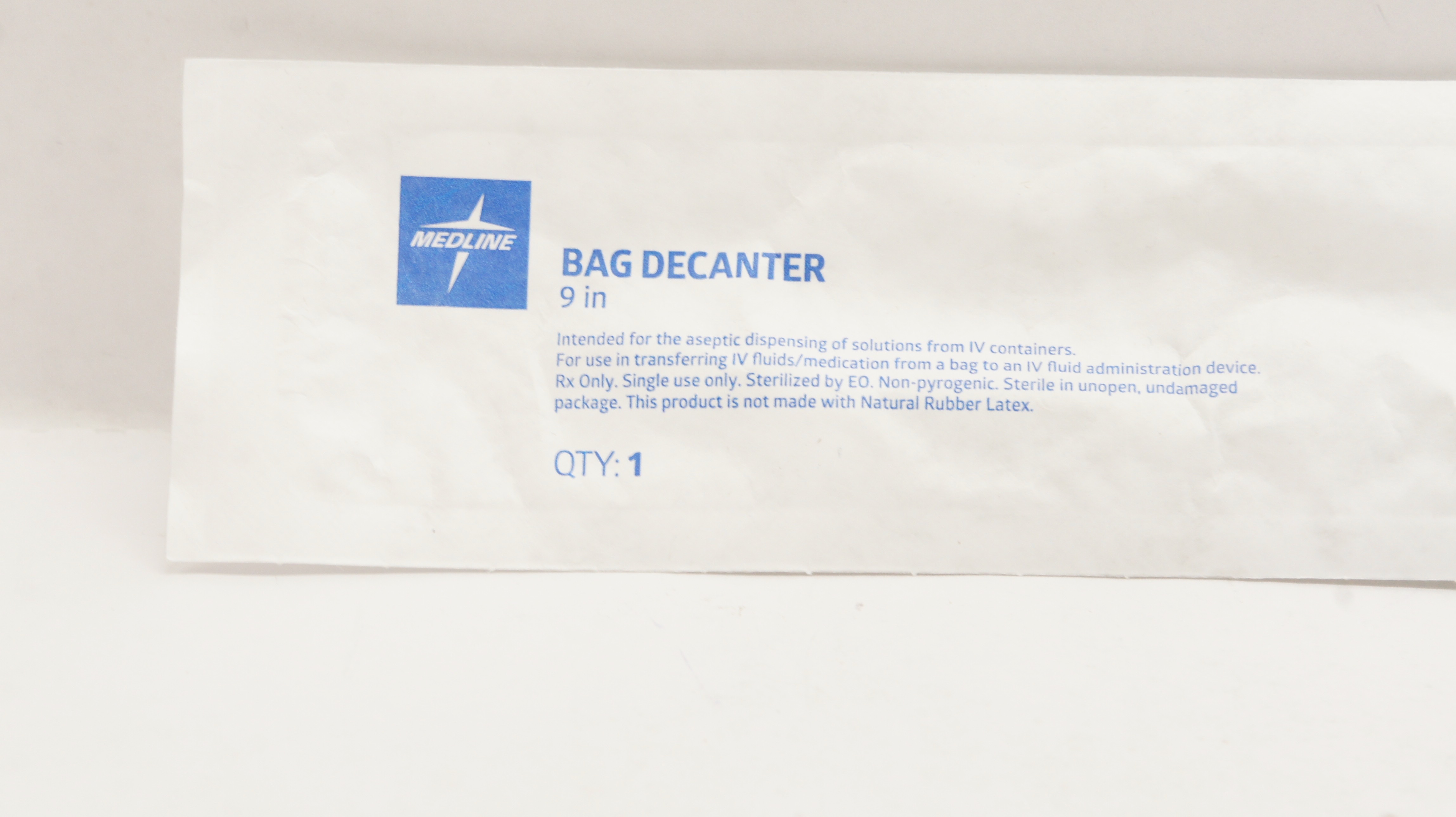 Medline DYNJDEC09 Bag Decanter 9inch