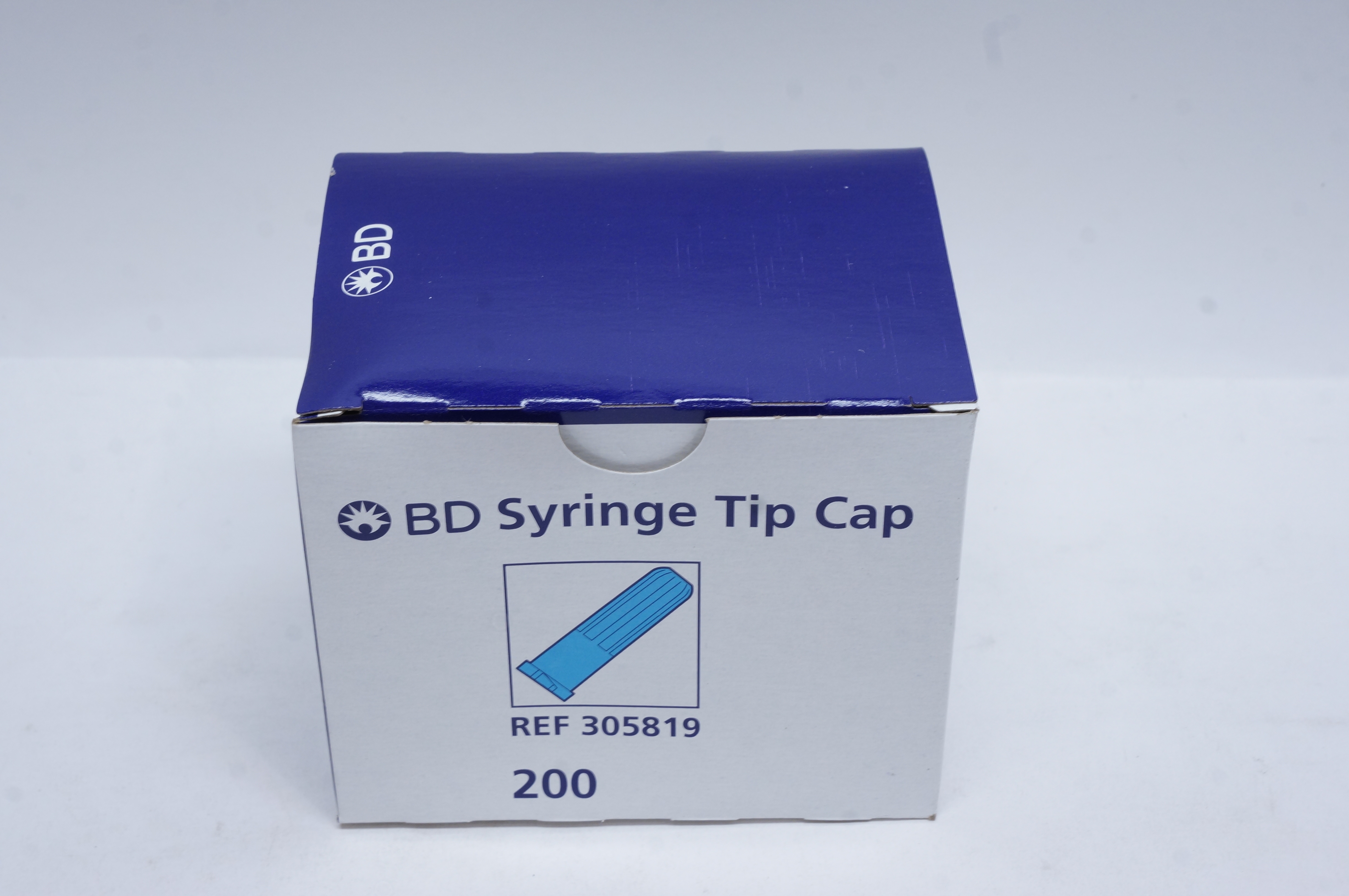 BD 305819 Syringe Tip Cap - Box of 200